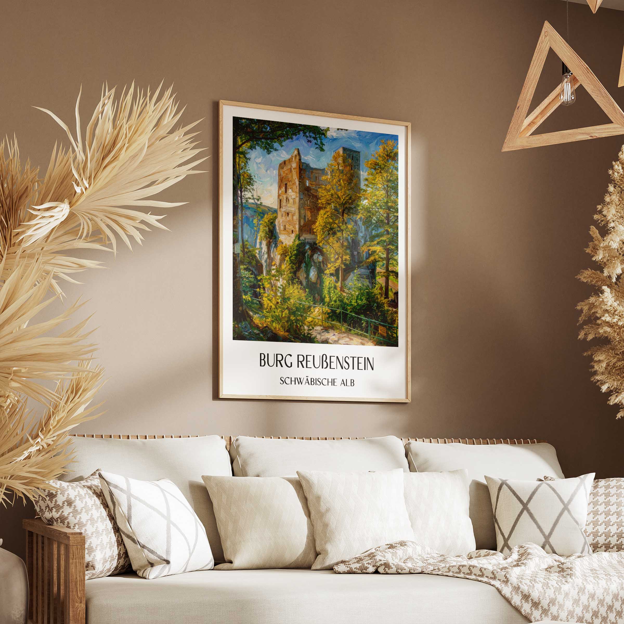 burg-reußenstein-schwäbische-alb-deutschland-poster-oil-painting-oelgemaelde