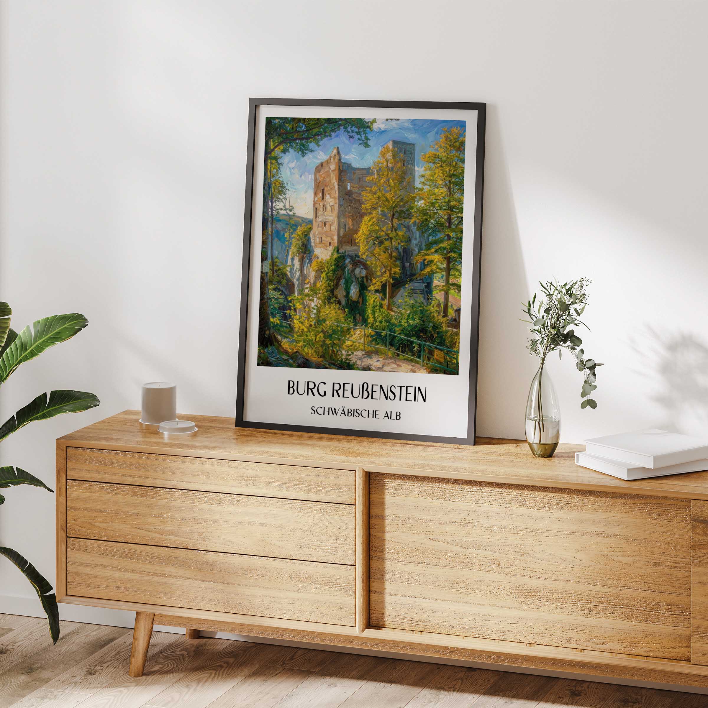 burg-reußenstein-schwäbische-alb-deutschland-poster-oil-painting-oelgemaelde
