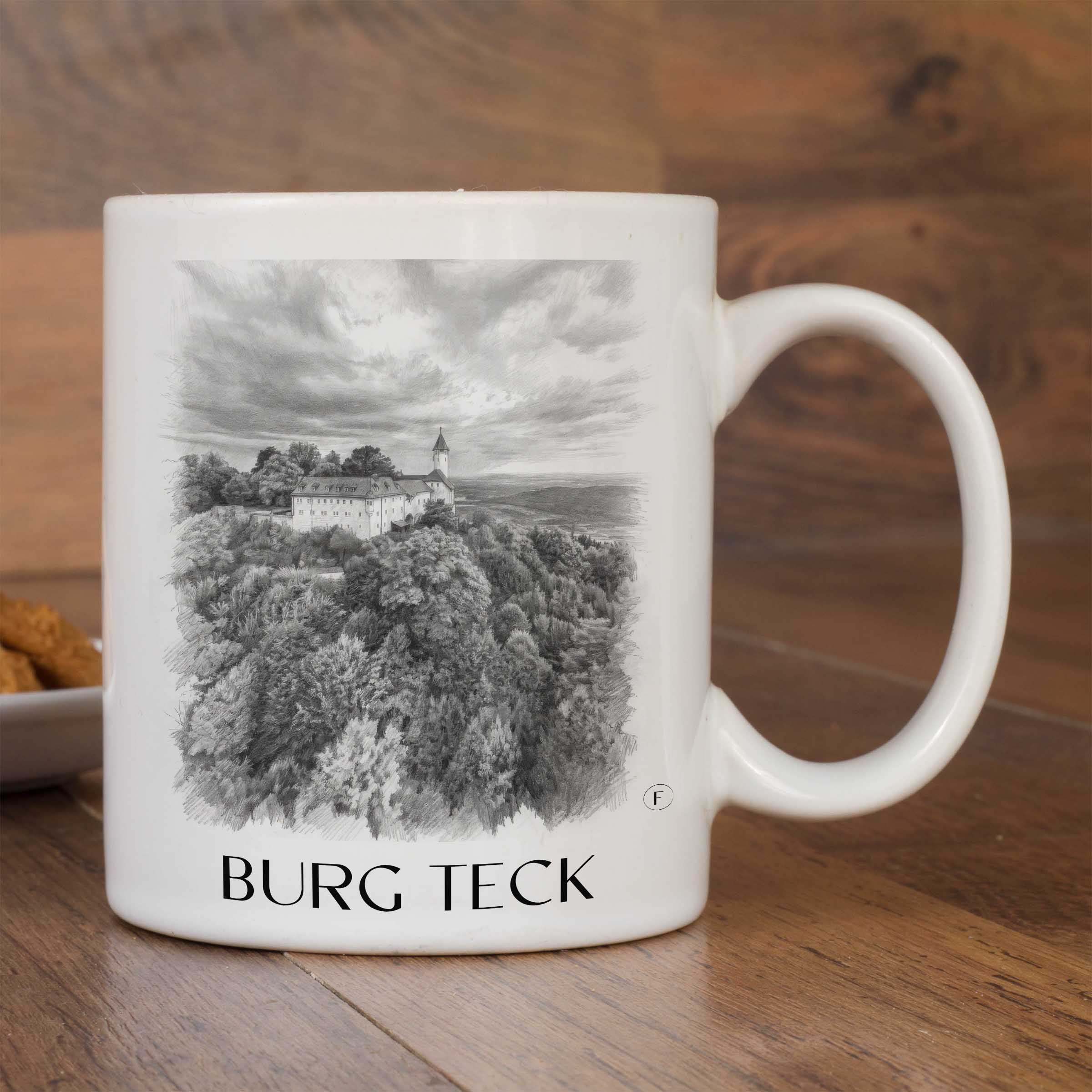 burg-teck-schwäbische-alb-deutschland-kaffeebecher-bleistift-zeichnung-drawing