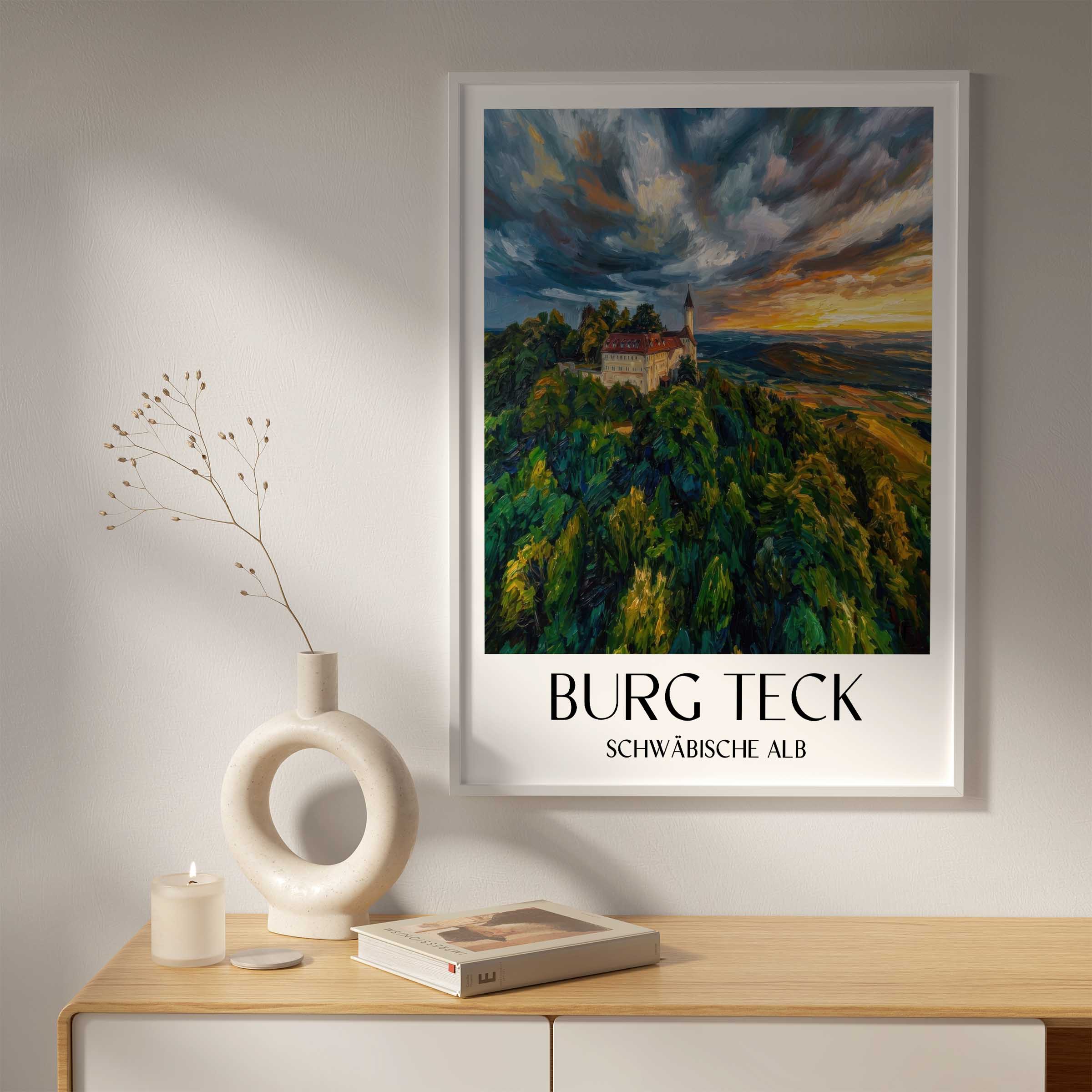 burg-teck-schwäbische-alb-deutschland-poster-oil-painting-oelgemaelde