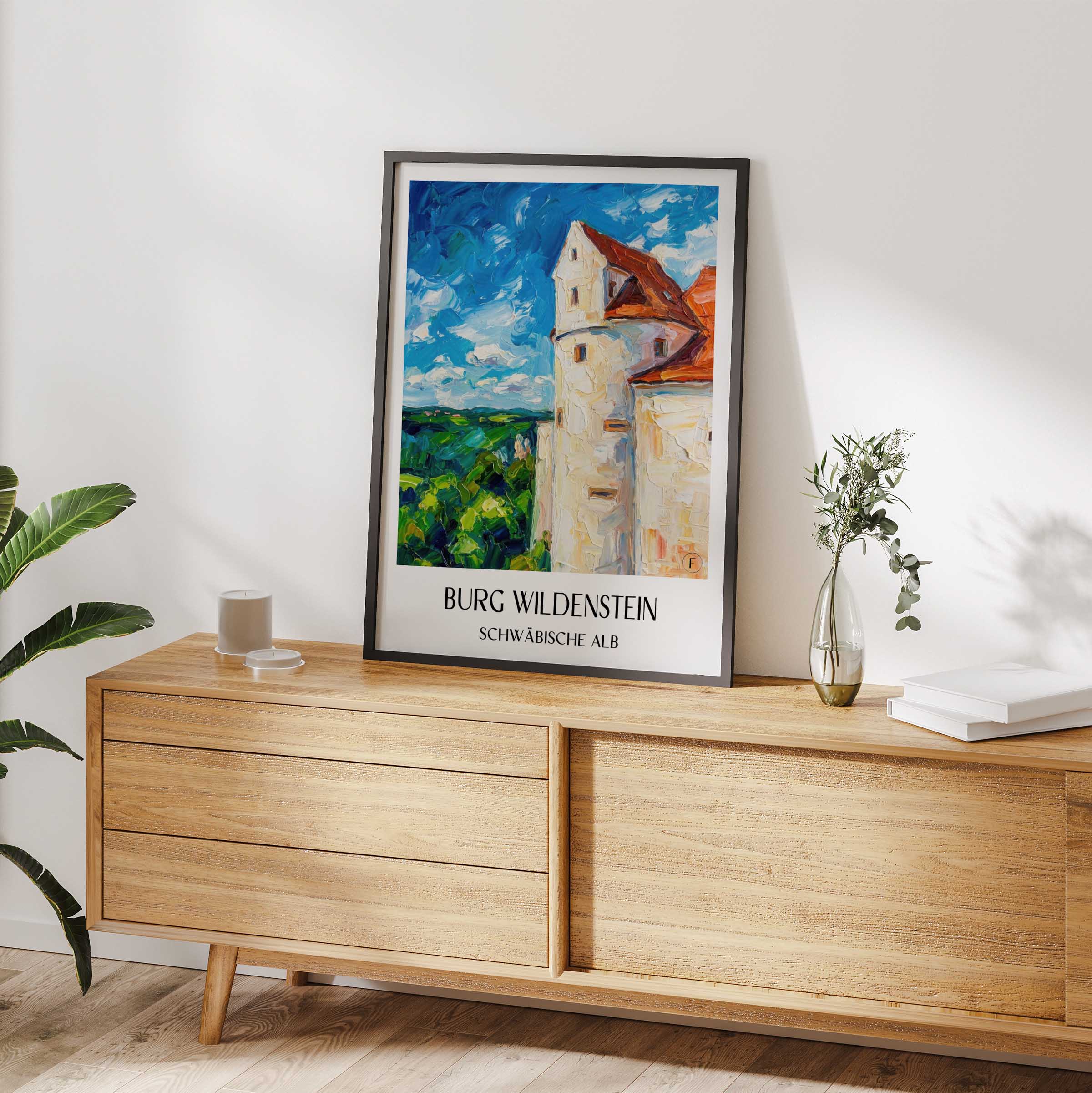 burg-wildenstein-schwäbische-alb-deutschland-poster-oil-painting-oelgemaelde