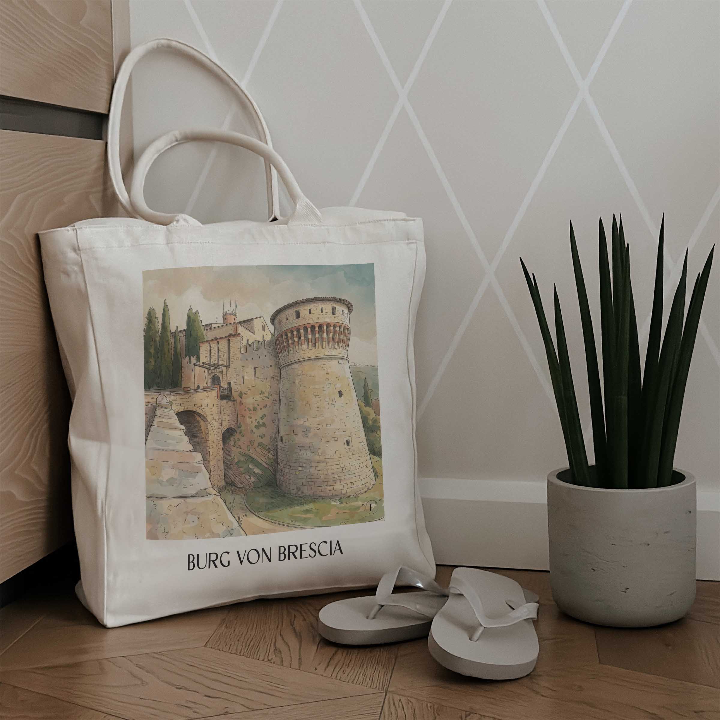 burg-von-brescia-lombardei-italien-einkaufstasche-aquarell