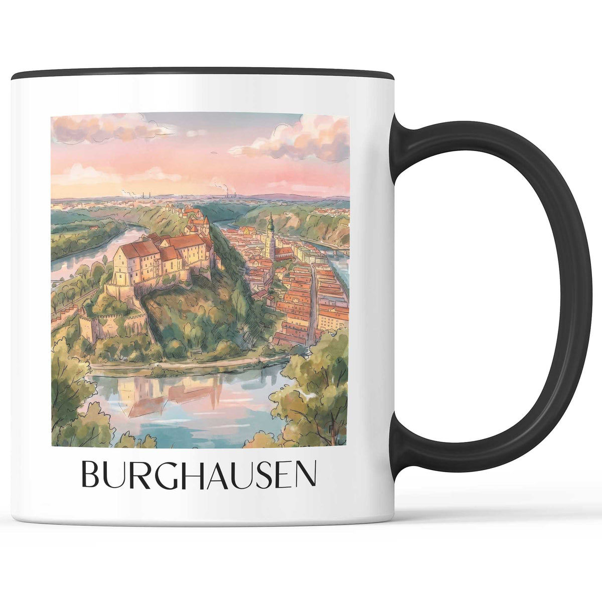 burghausen-oberbayern-deutschland-kaffeebecher-aquarell