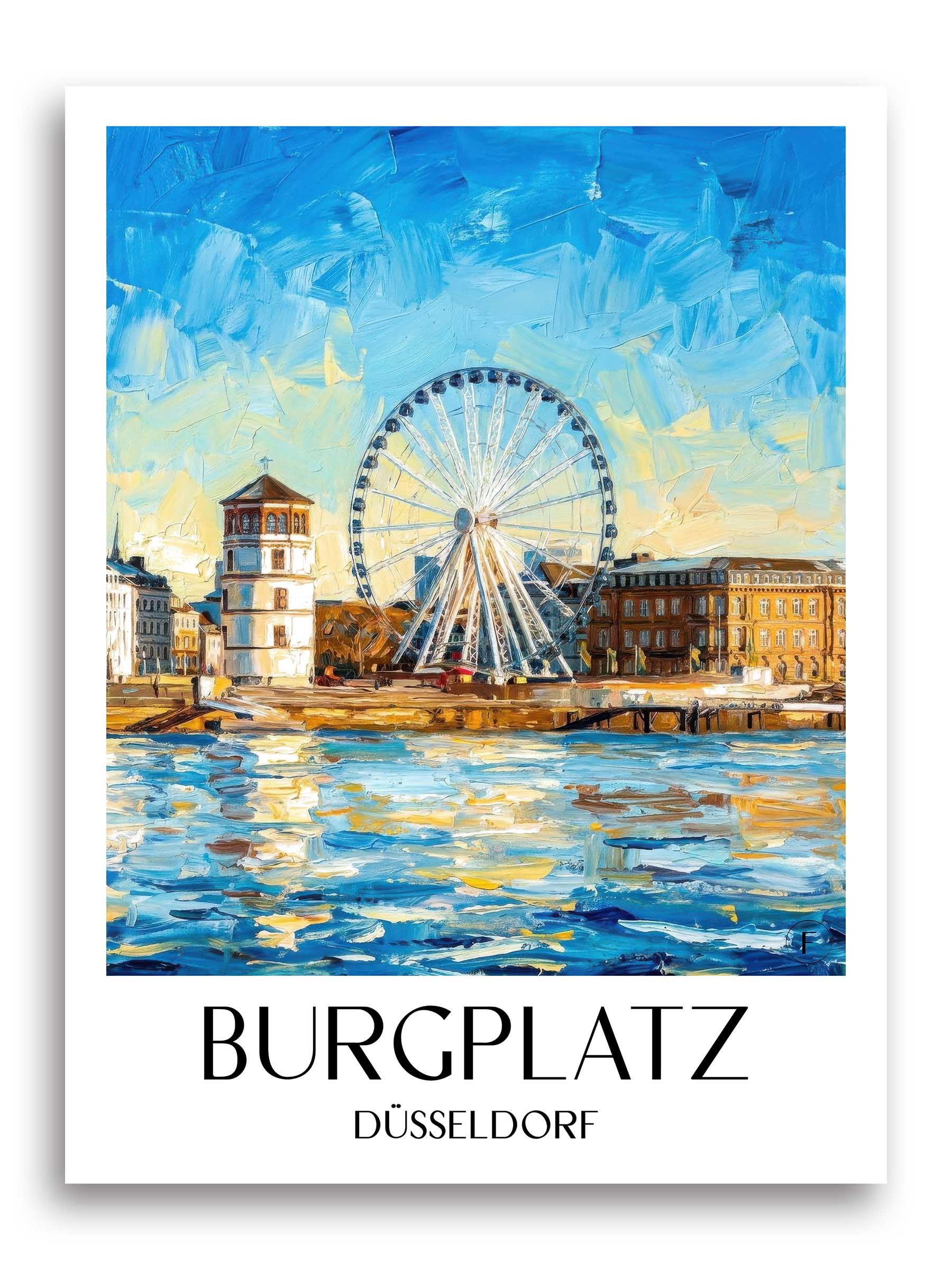 burgplatz-düsseldorf-deutschland-poster-oil-painting-oelgemaelde