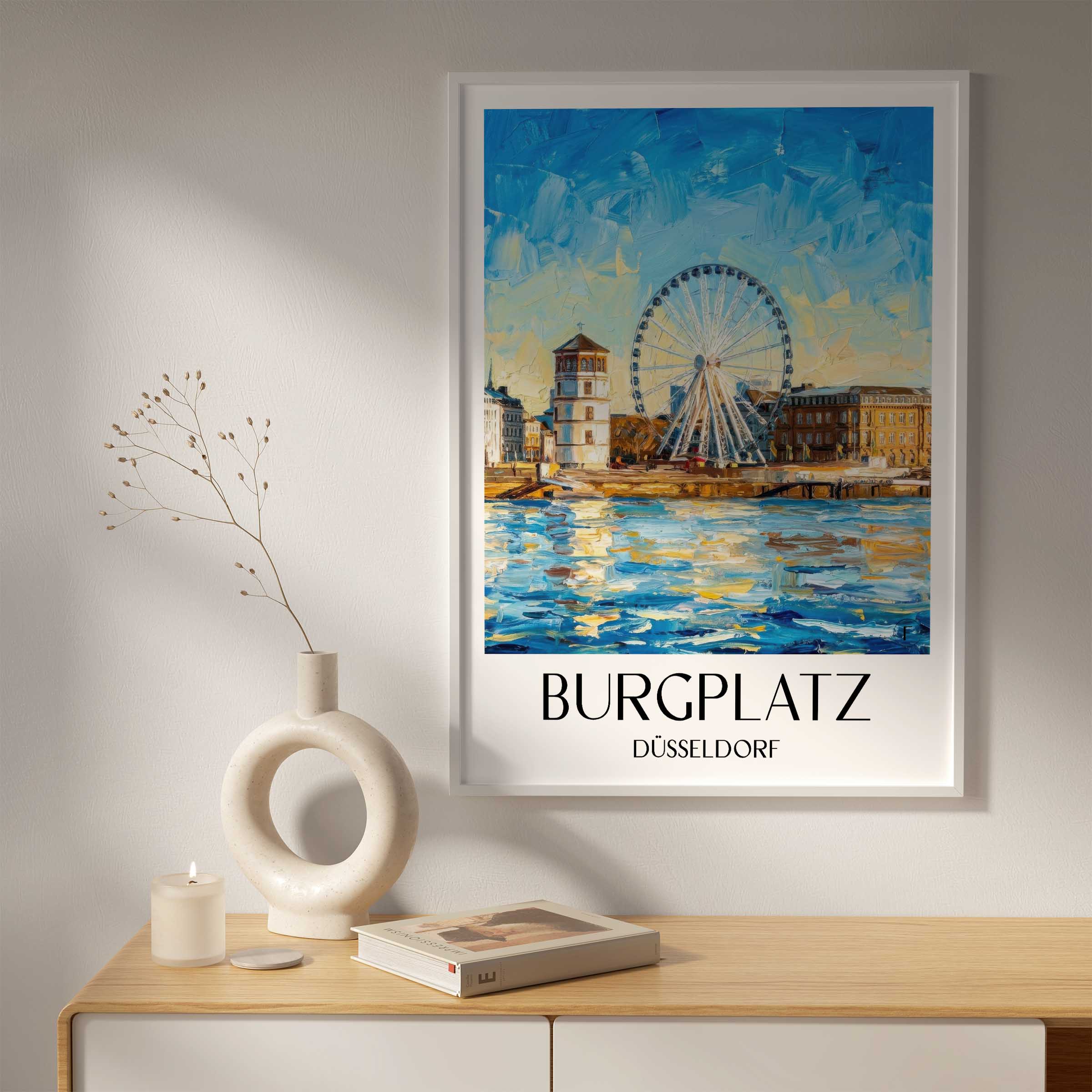 burgplatz-düsseldorf-deutschland-poster-oil-painting-oelgemaelde