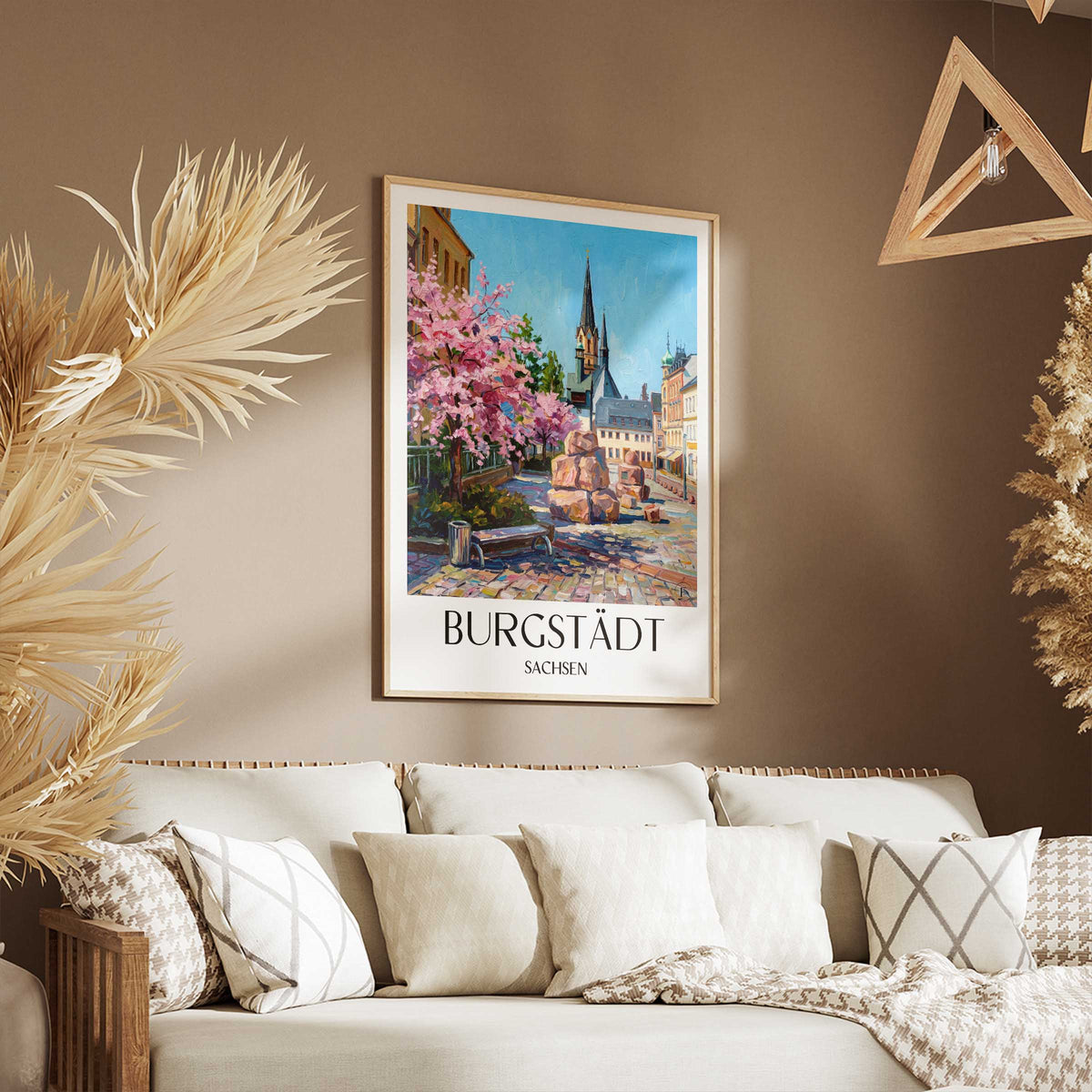 burgstädt-sachsen-deutschland-poster-oil-painting-oelgemaelde