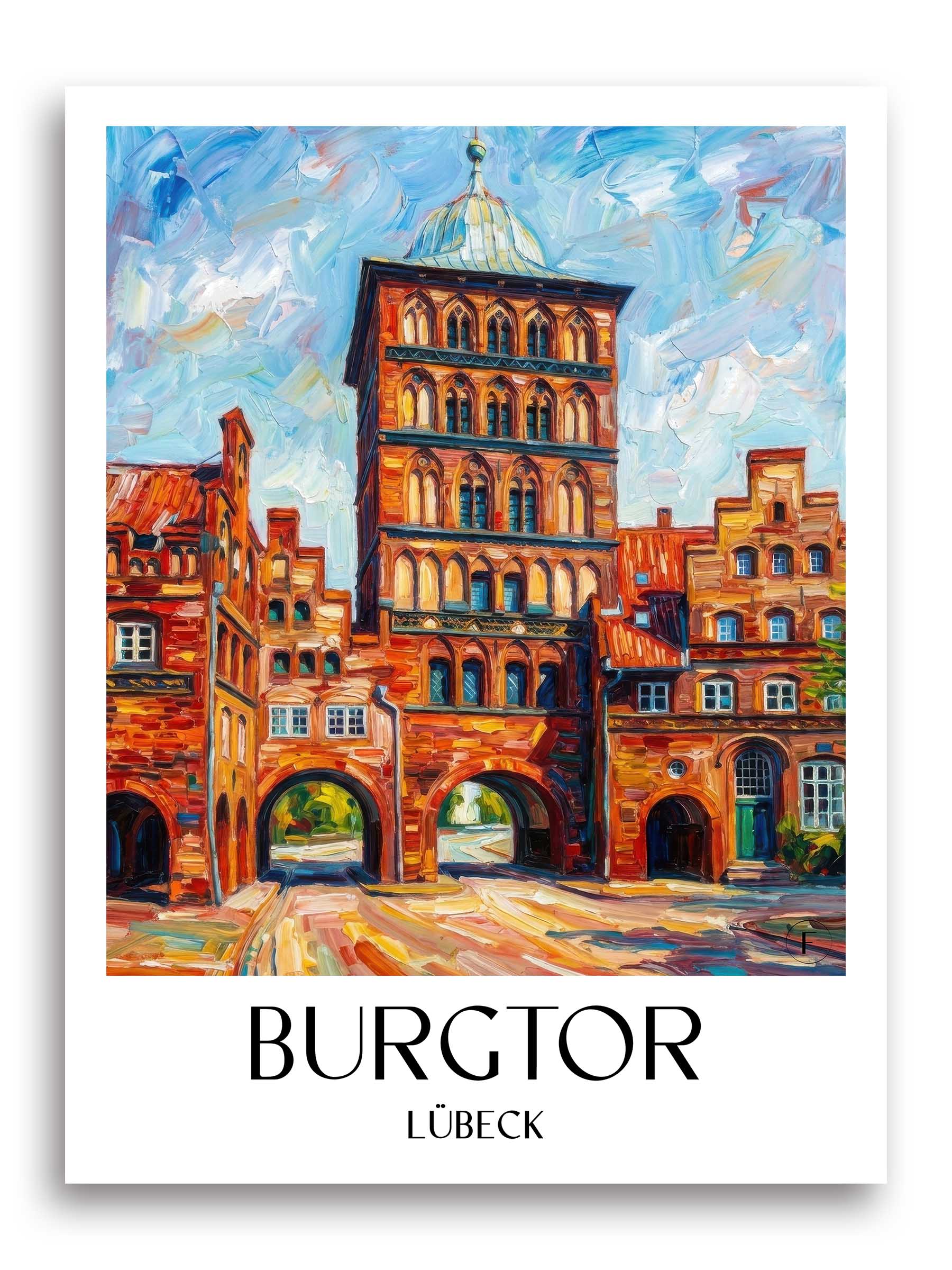 burgtor-lübeck-deutschland-poster-oil-painting-oelgemaelde