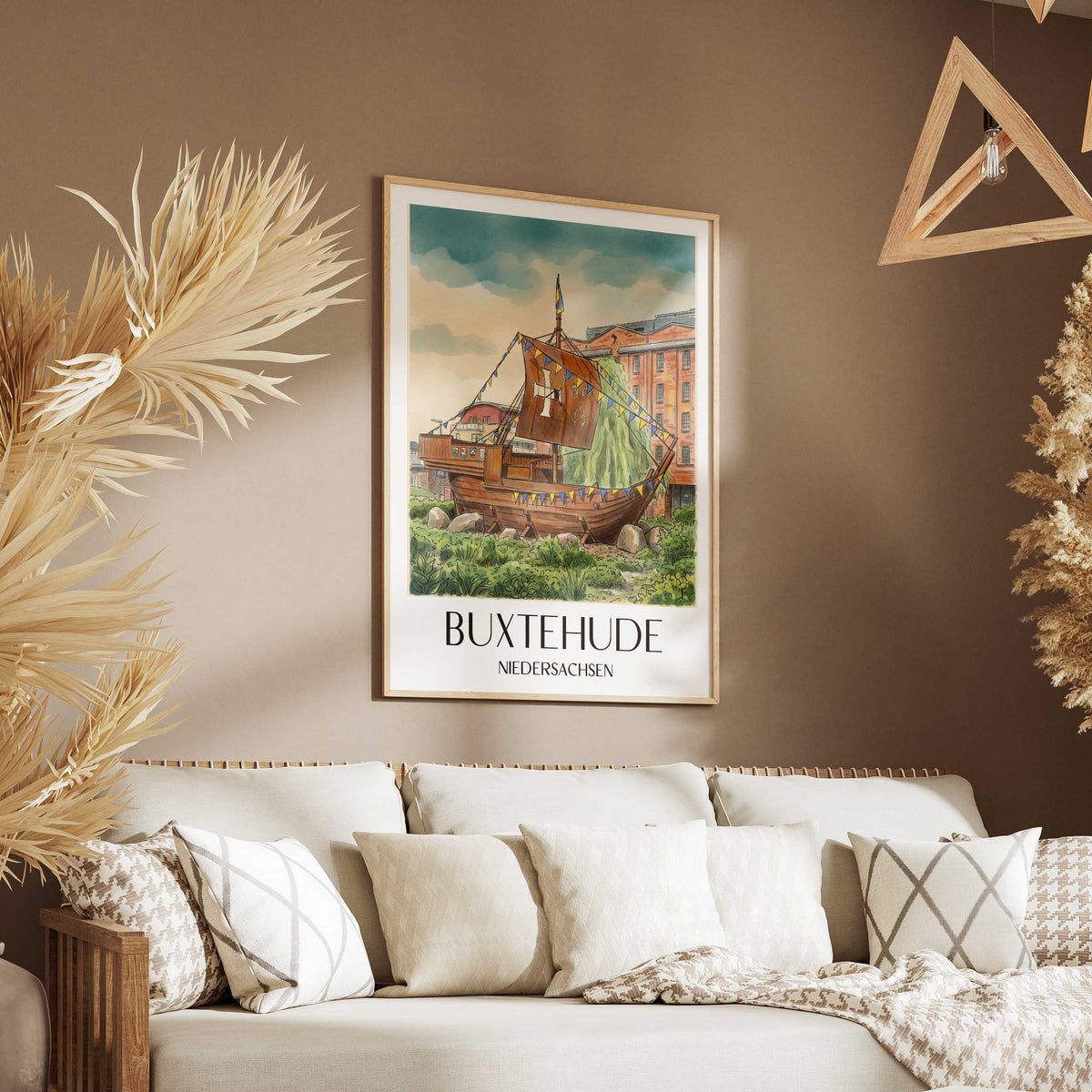 buxtehude-niedersachsen-deutschland-poster-aquarell