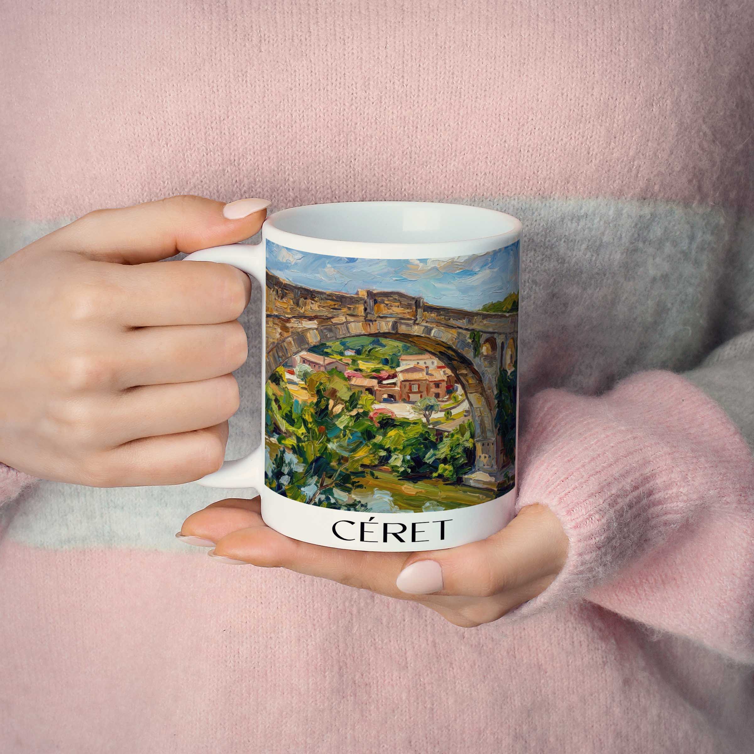 céret--vallespir-frankreich-kaffeebecher-oil-painting-oelgemaelde