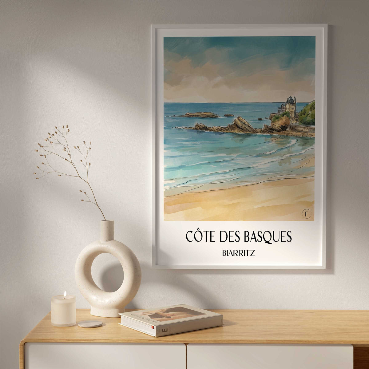 côte-des-basques-biarritz-frankreich-poster-aquarell