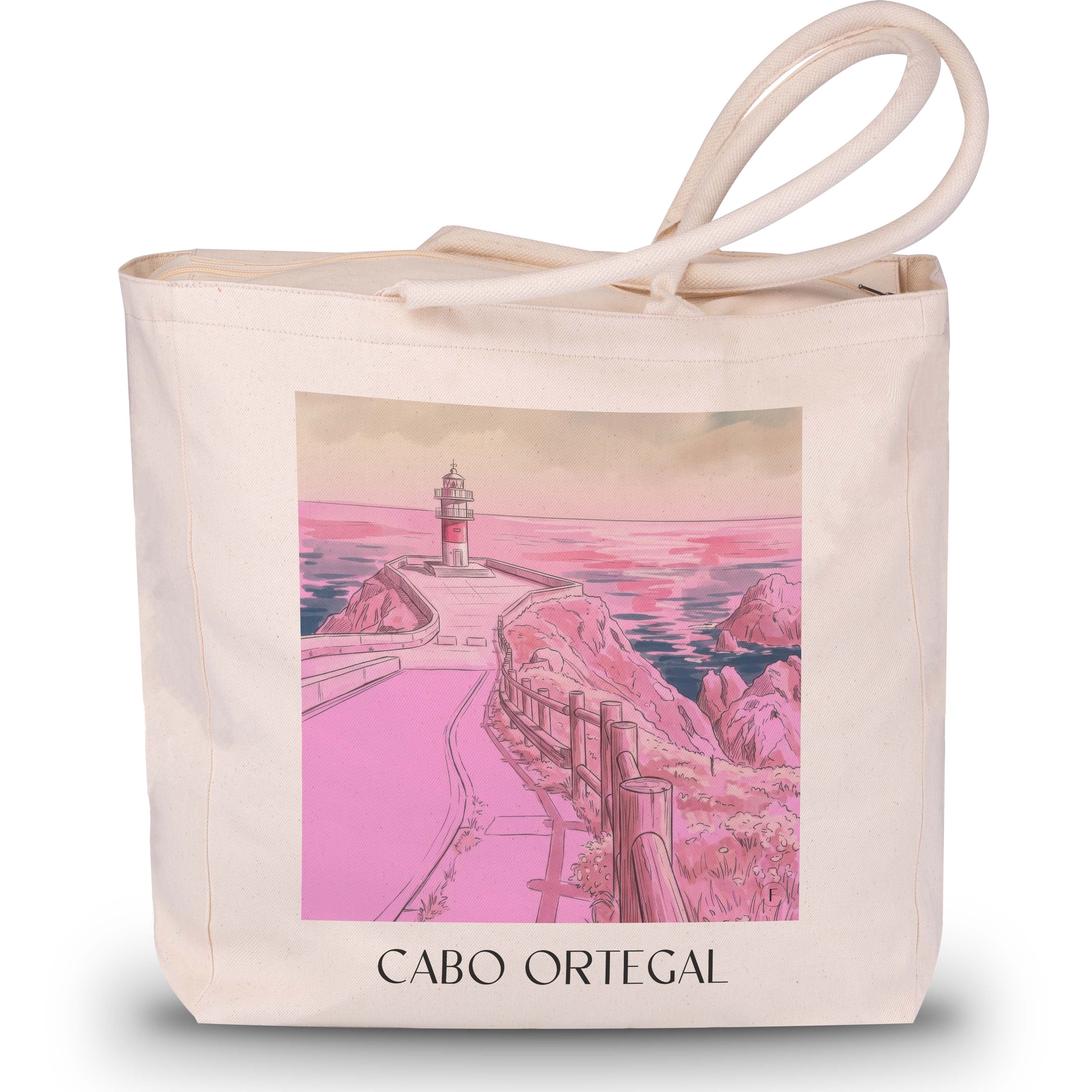 cabo-ortegal-spanien-spanien-einkaufstasche-aquarell-pink-rosa