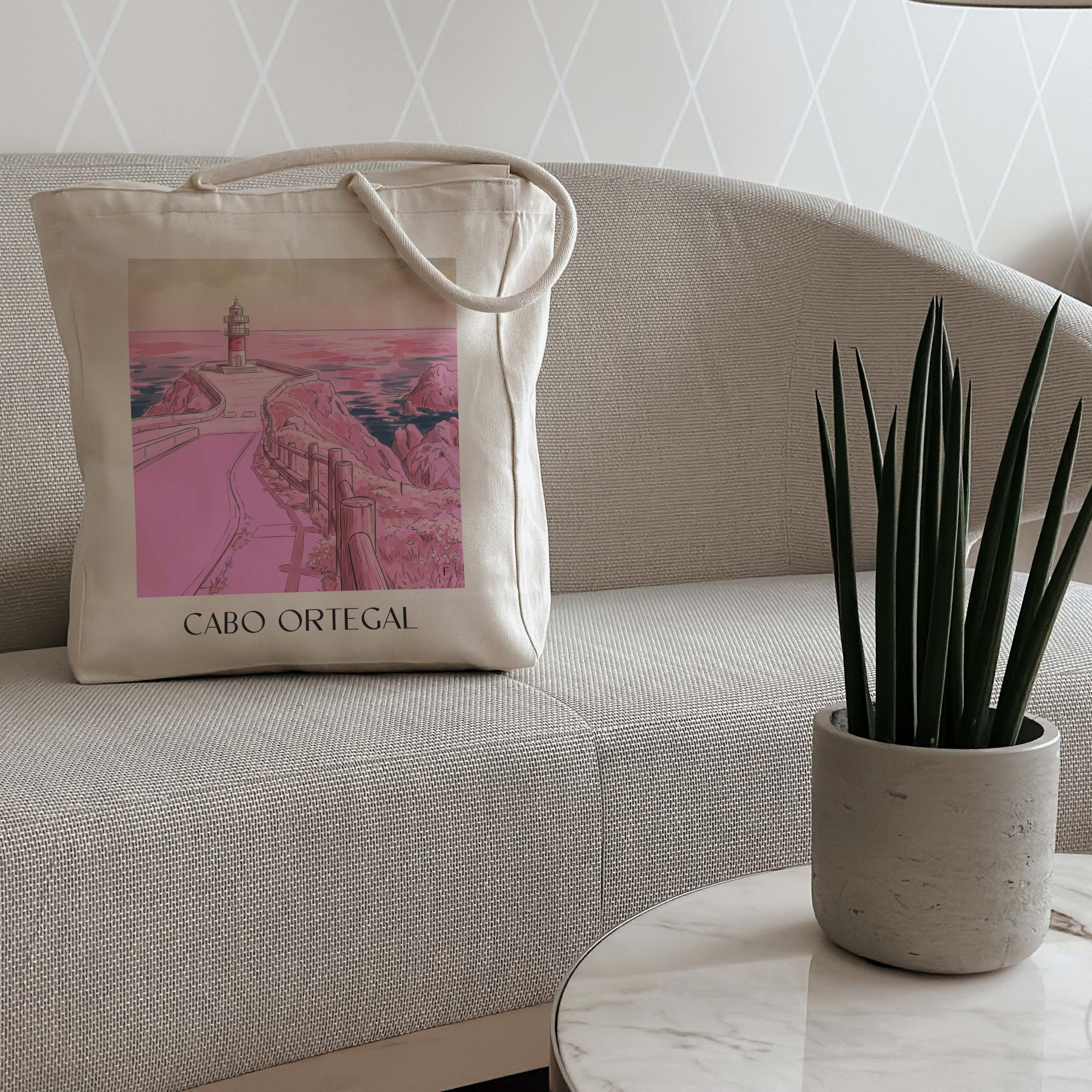 cabo-ortegal-spanien-spanien-einkaufstasche-aquarell-pink-rosa