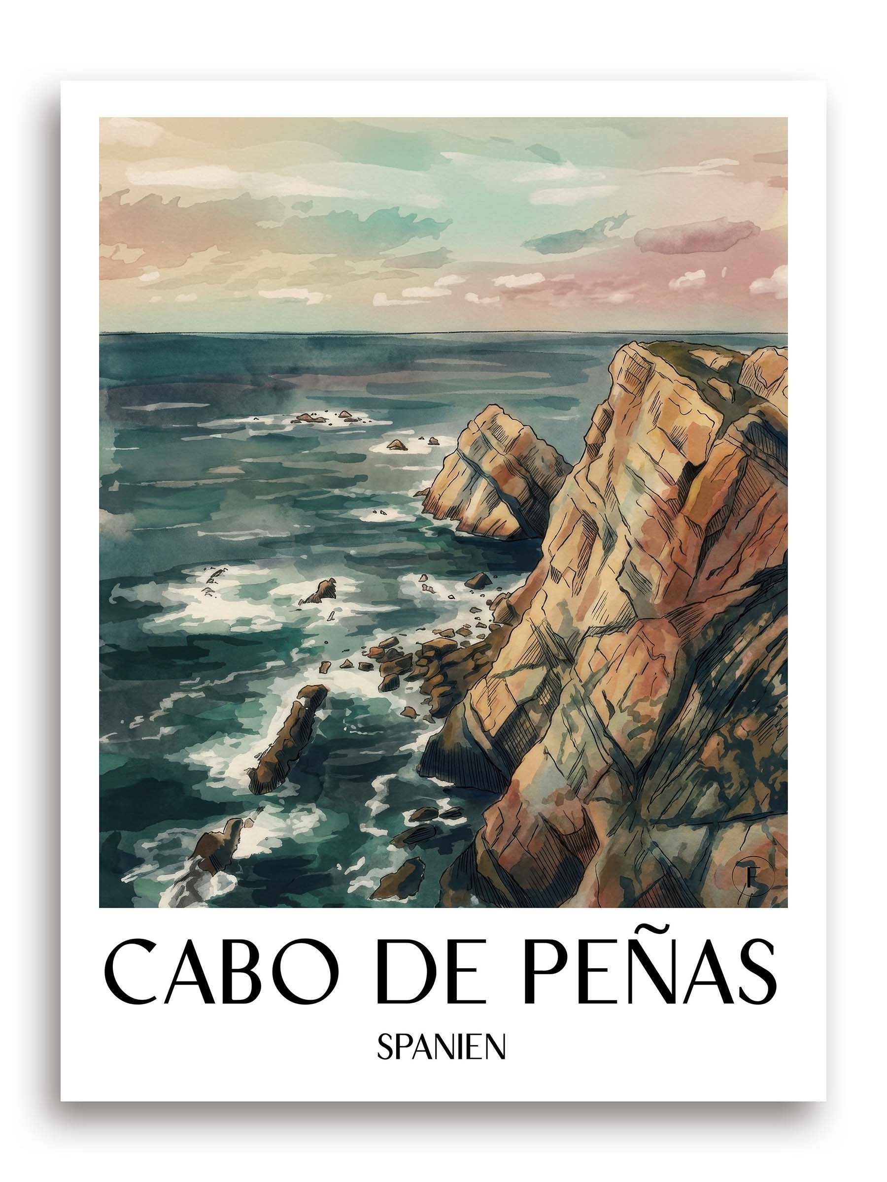cabo-de-peñas-spanien-spanien-poster-aquarell