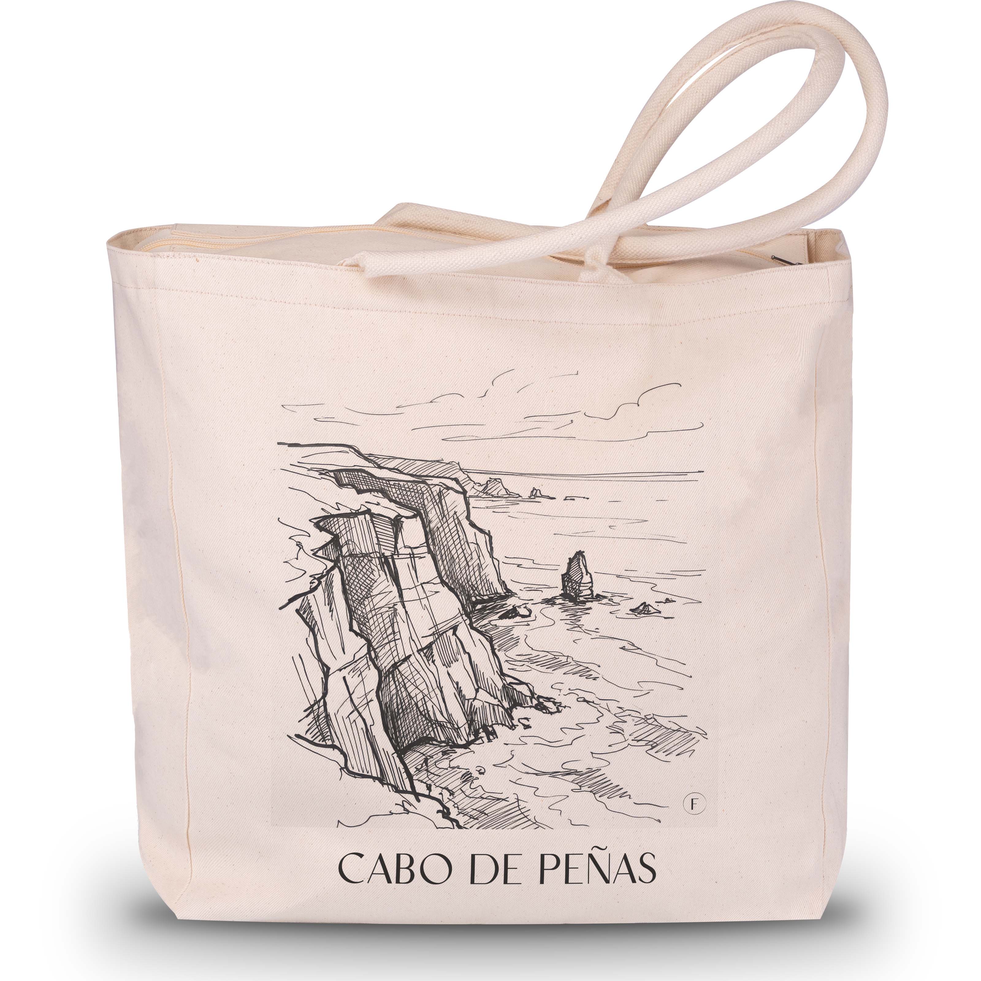 cabo-de-peñas-spanien-spanien-einkaufstasche-skizze
