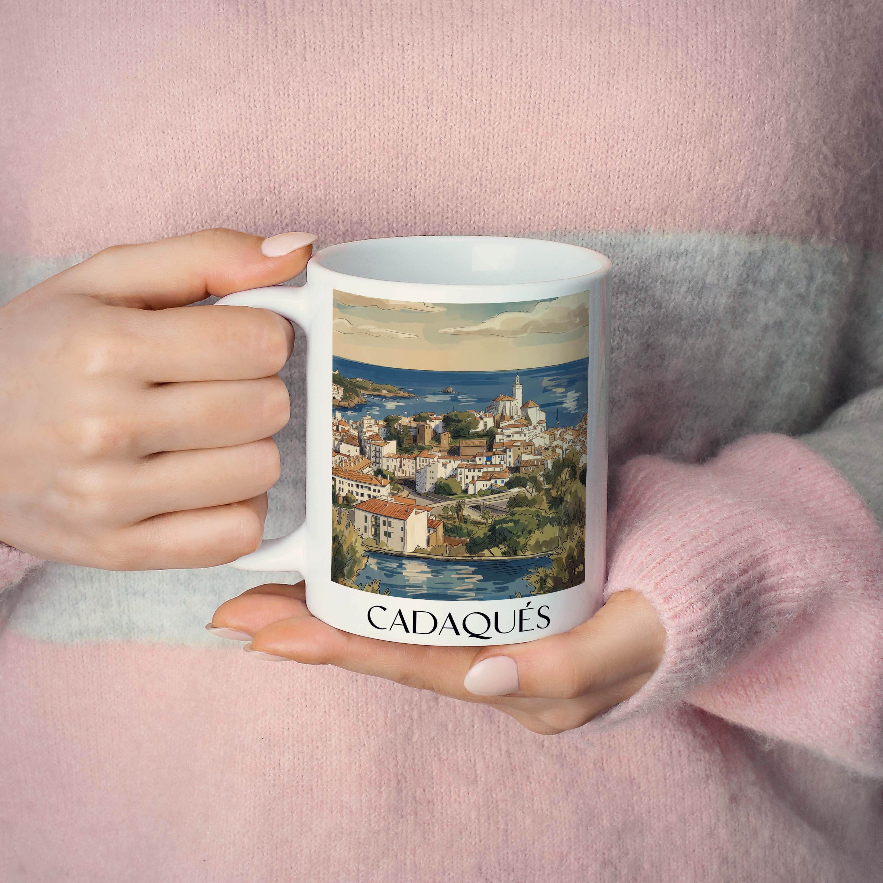 cadaqués-spanien-spanien-kaffeebecher-aquarell
