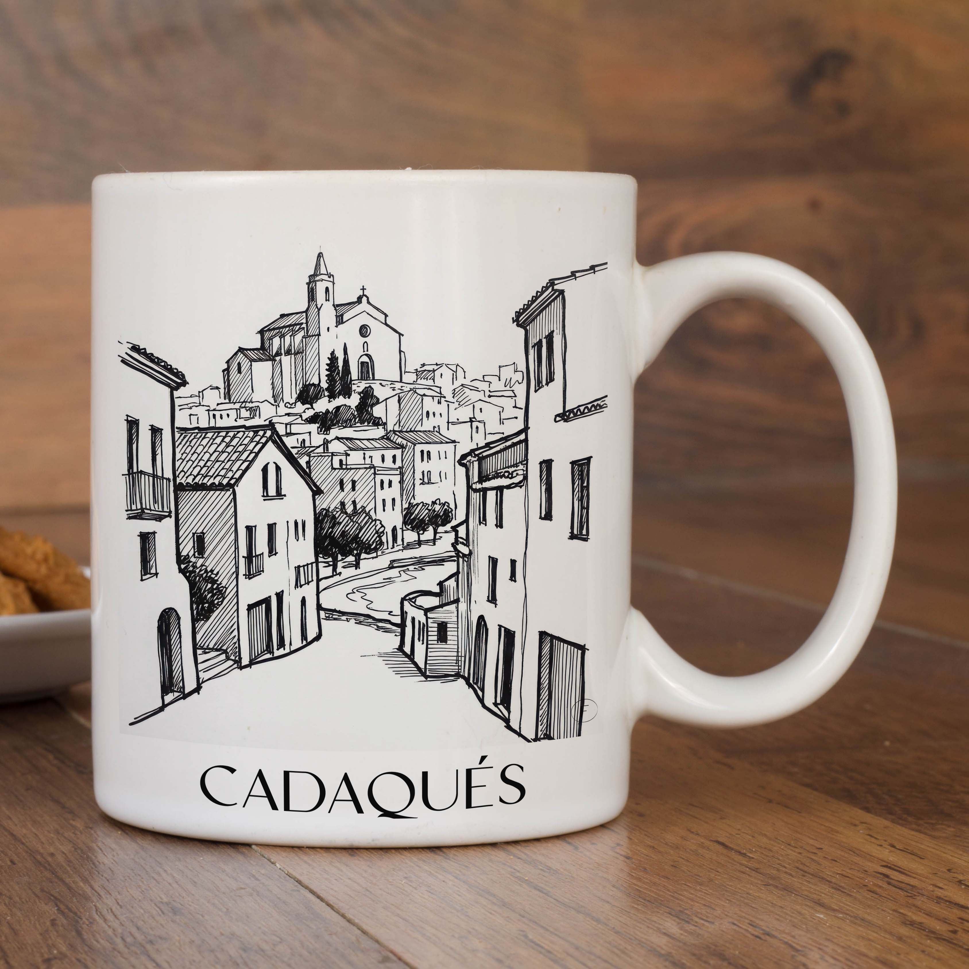 cadaqués-spanien-spanien-kaffeebecher-skizze