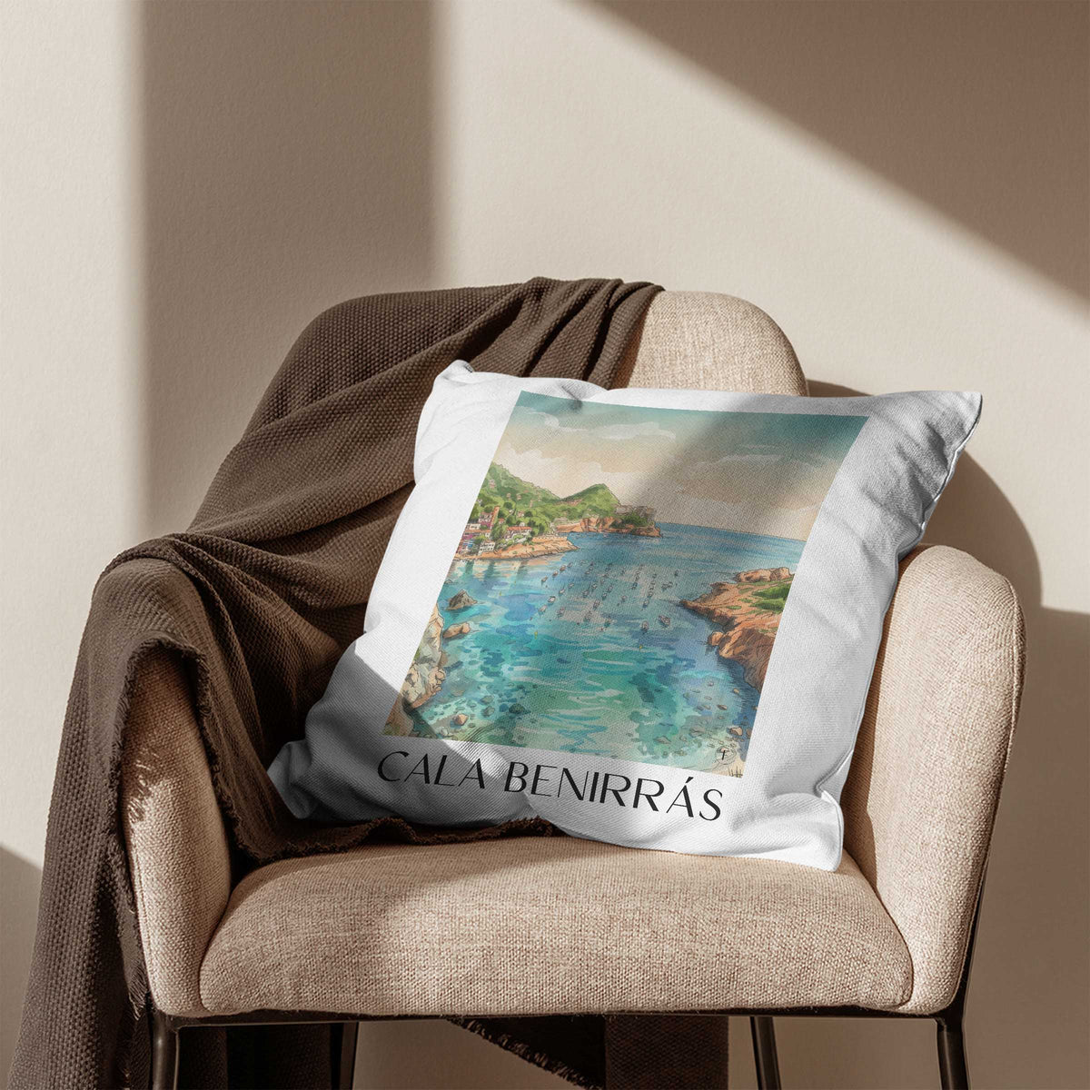 cala-benirrás-ibiza-spanien-kissenbezug-aquarell