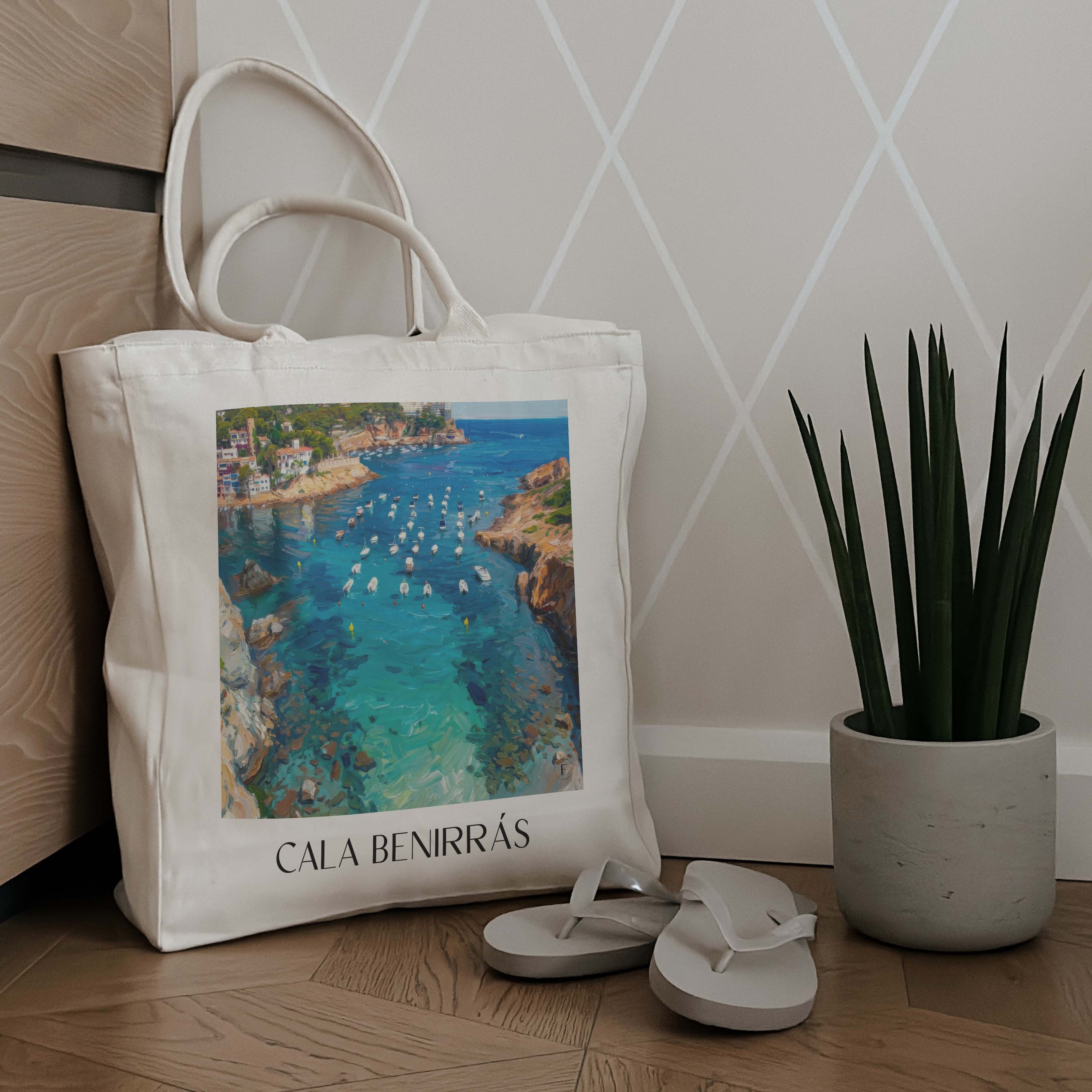 cala-benirrás-ibiza-spanien-einkaufstasche-oil-painting-oelgemaelde