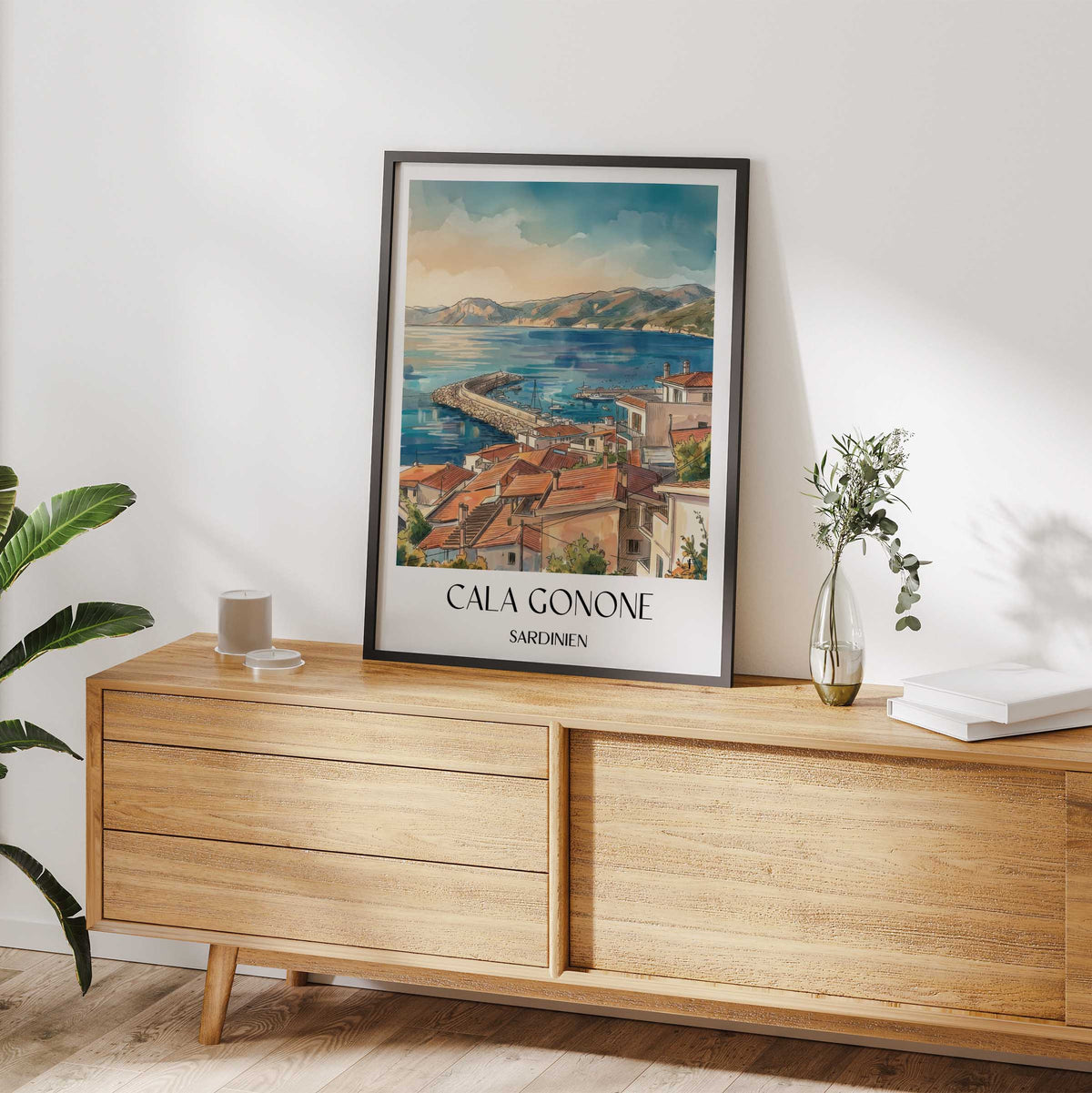 cala-gonone-sardinien-italien-poster-aquarell