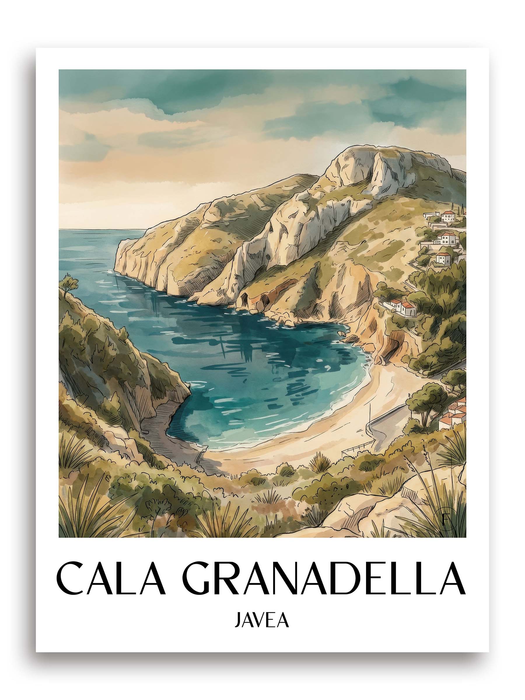 cala-granadella-javea-spanien-poster-aquarell