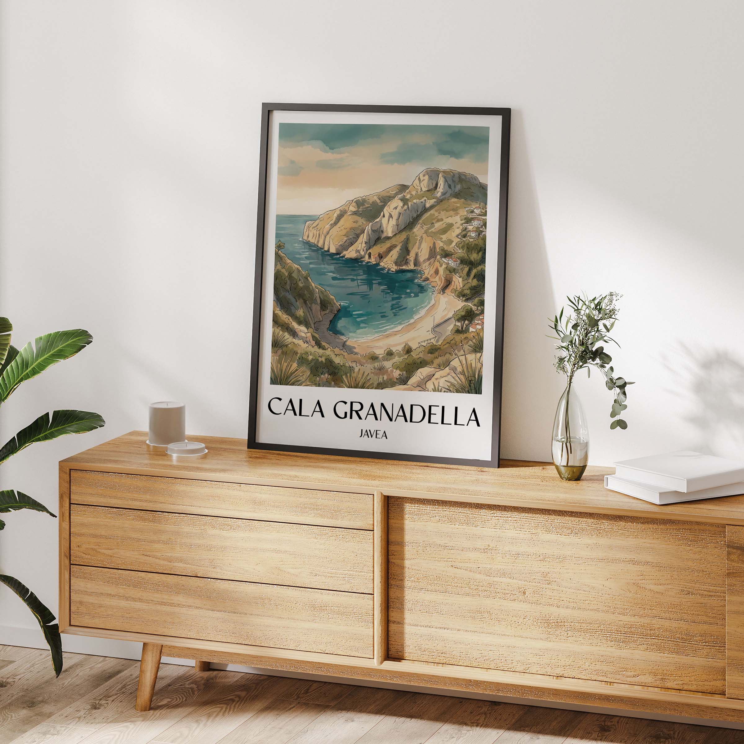 cala-granadella-javea-spanien-poster-aquarell