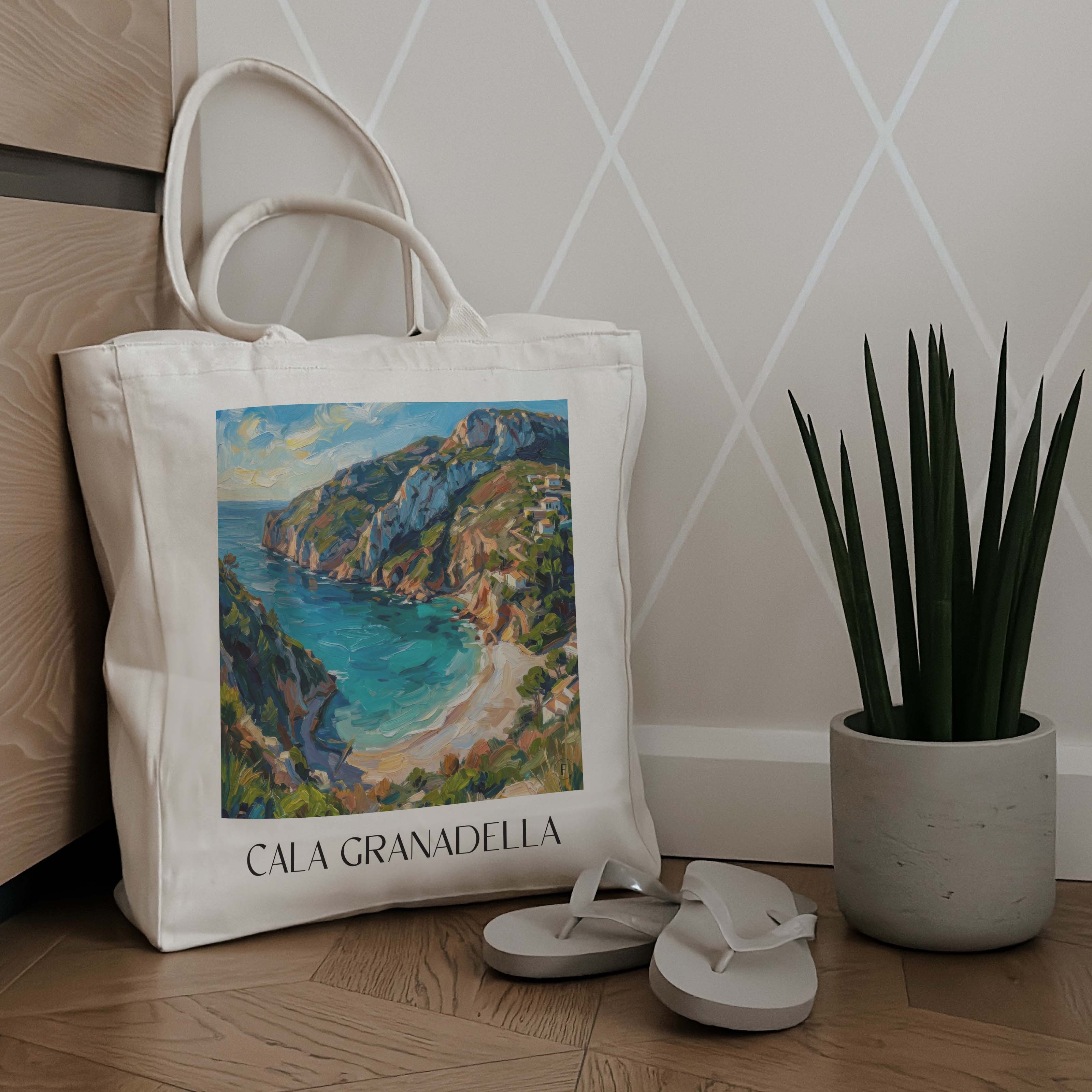 cala-granadella-javea-spanien-einkaufstasche-oil-painting-oelgemaelde