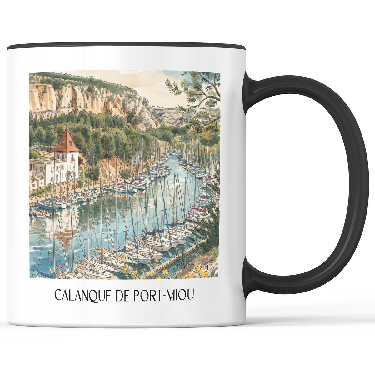 calanque-de-port-miou-cassis-frankreich-kaffeebecher-aquarell