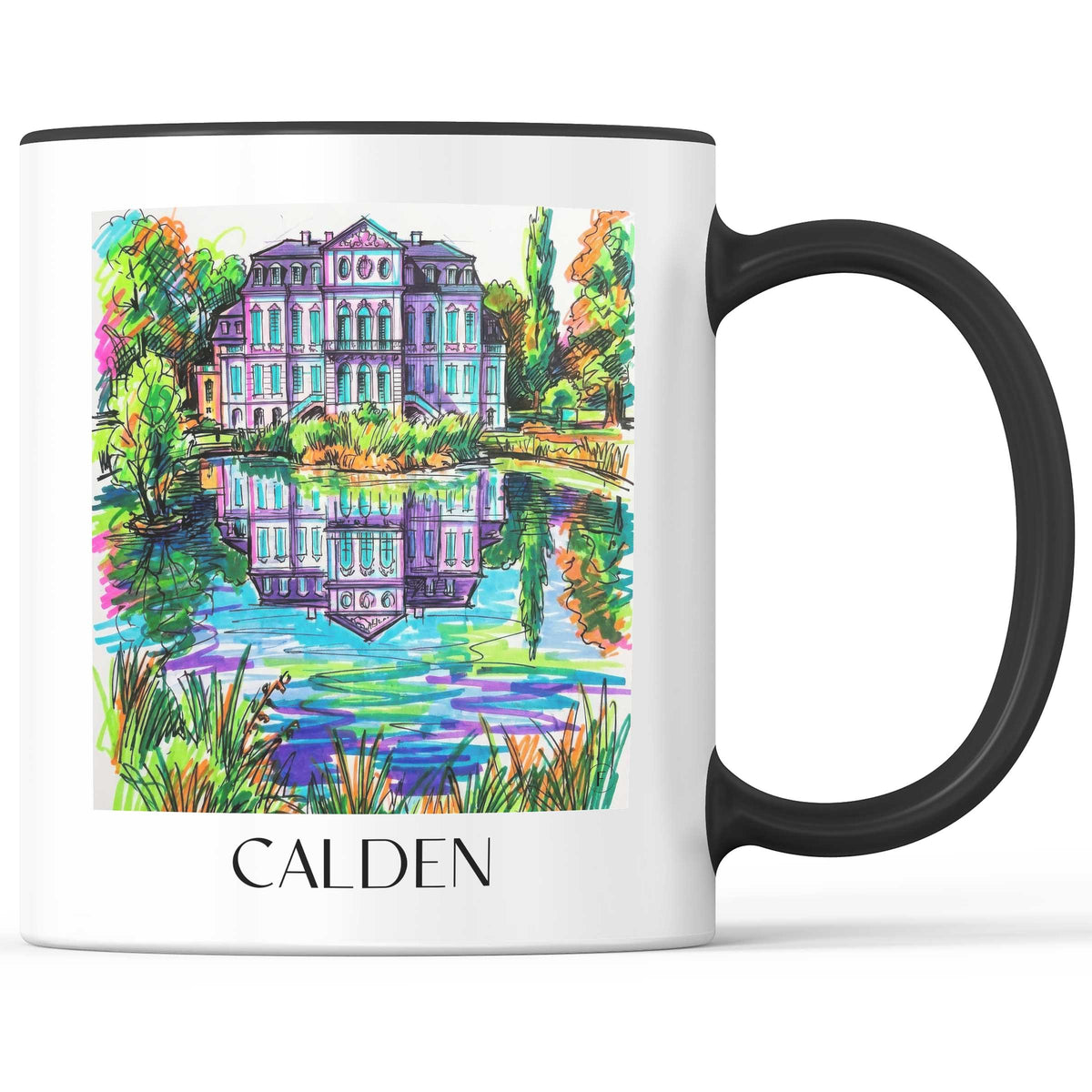 Calden Kaffeebecher - Hessen - Deutschland Becher - Kaffeetasse im Tag Graffiti Stil - favplace