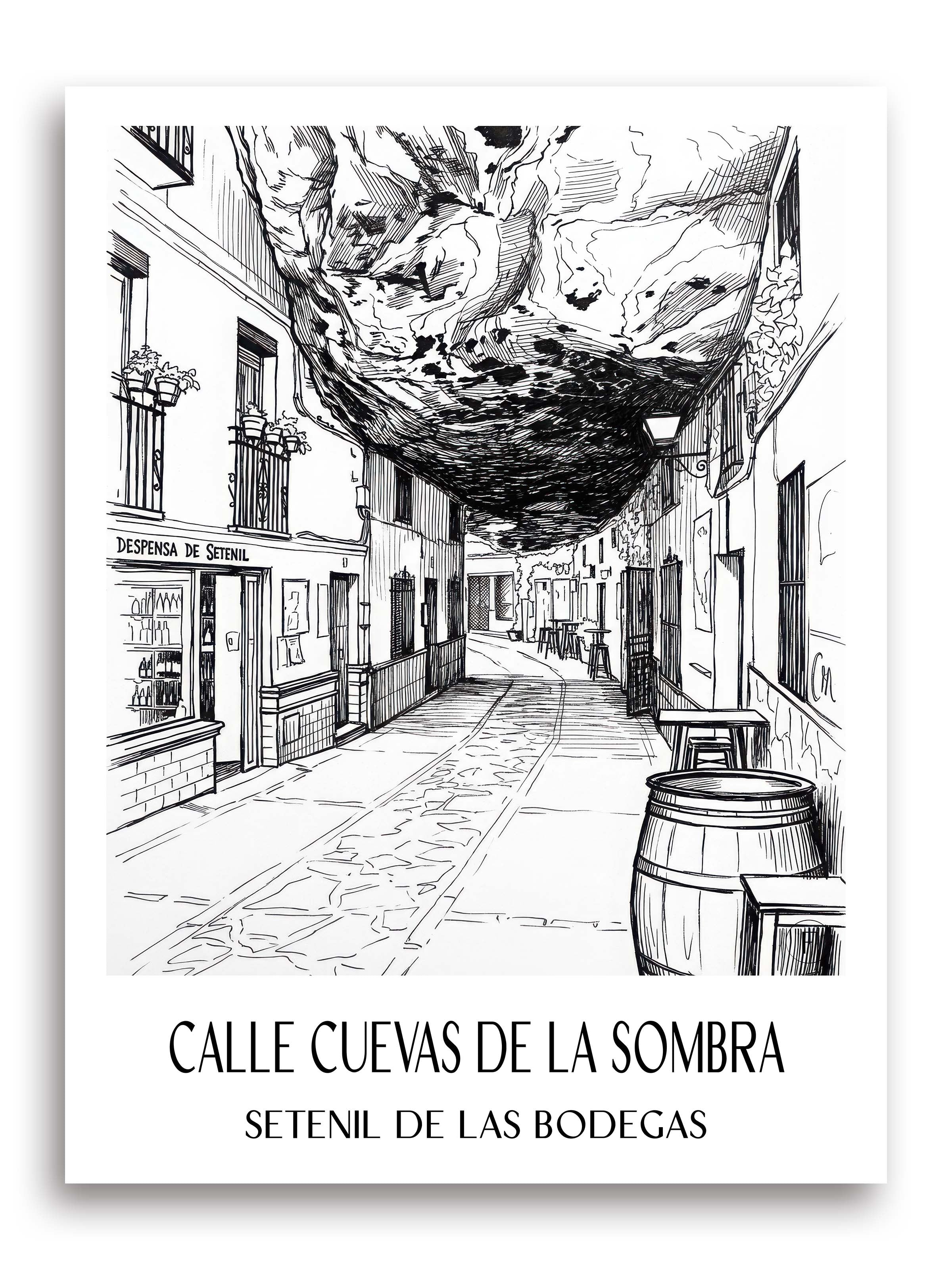 calle-cuevas-de-la-sombra-setenil-de-las-bodegas-spanien-poster-skizze