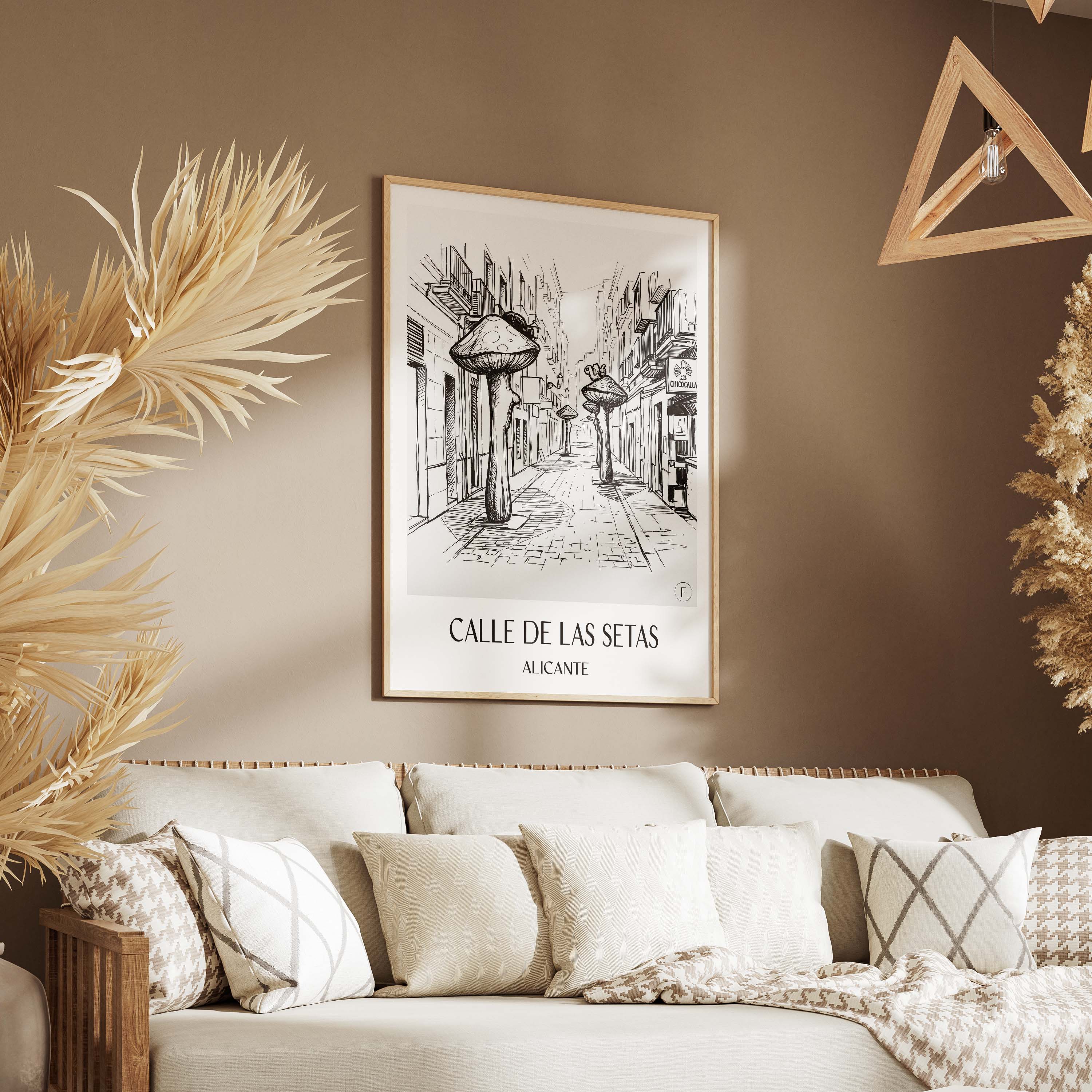 calle-de-las-setas-alicante-spanien-poster-skizze