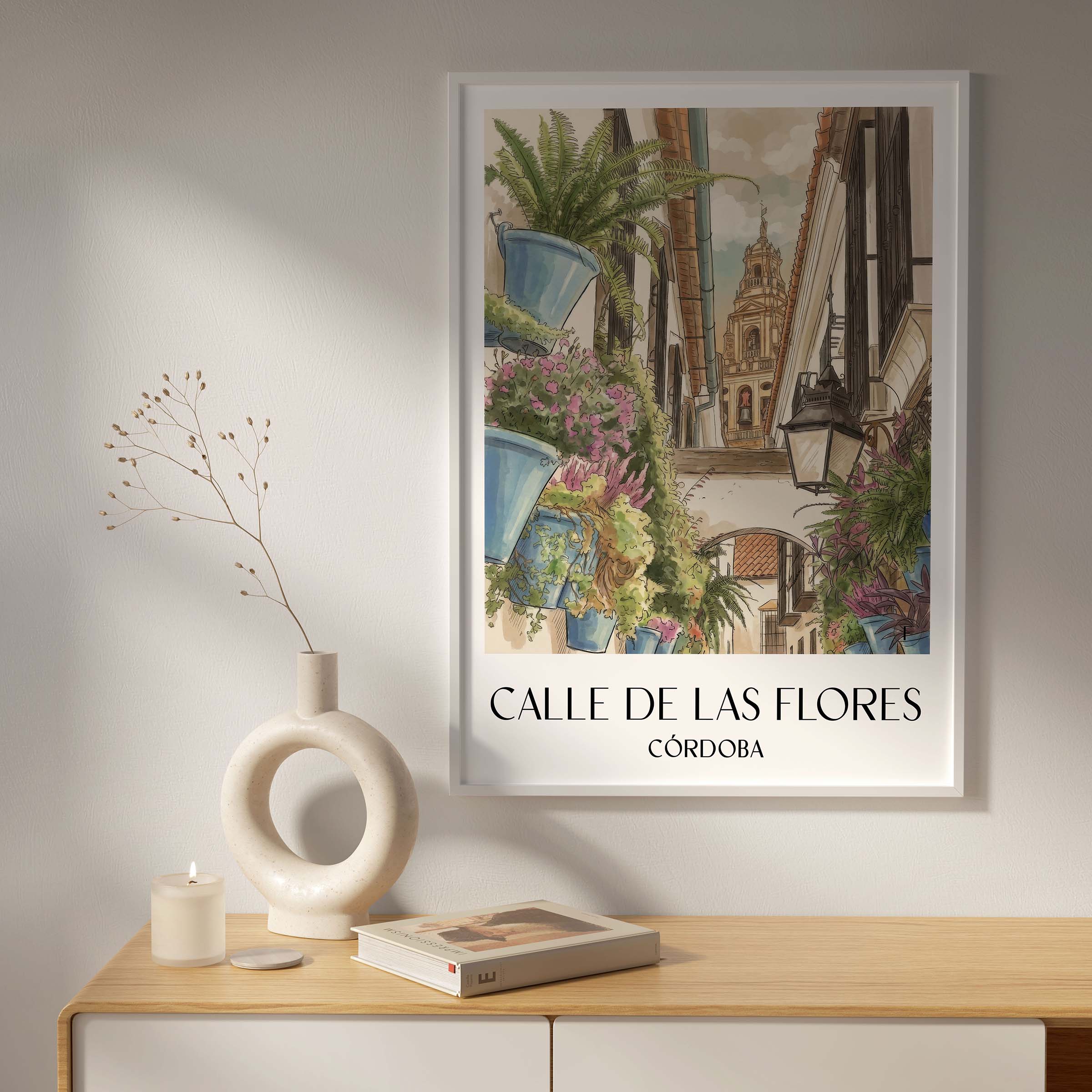 calle-de-las-flores-córdoba-spanien-poster-aquarell