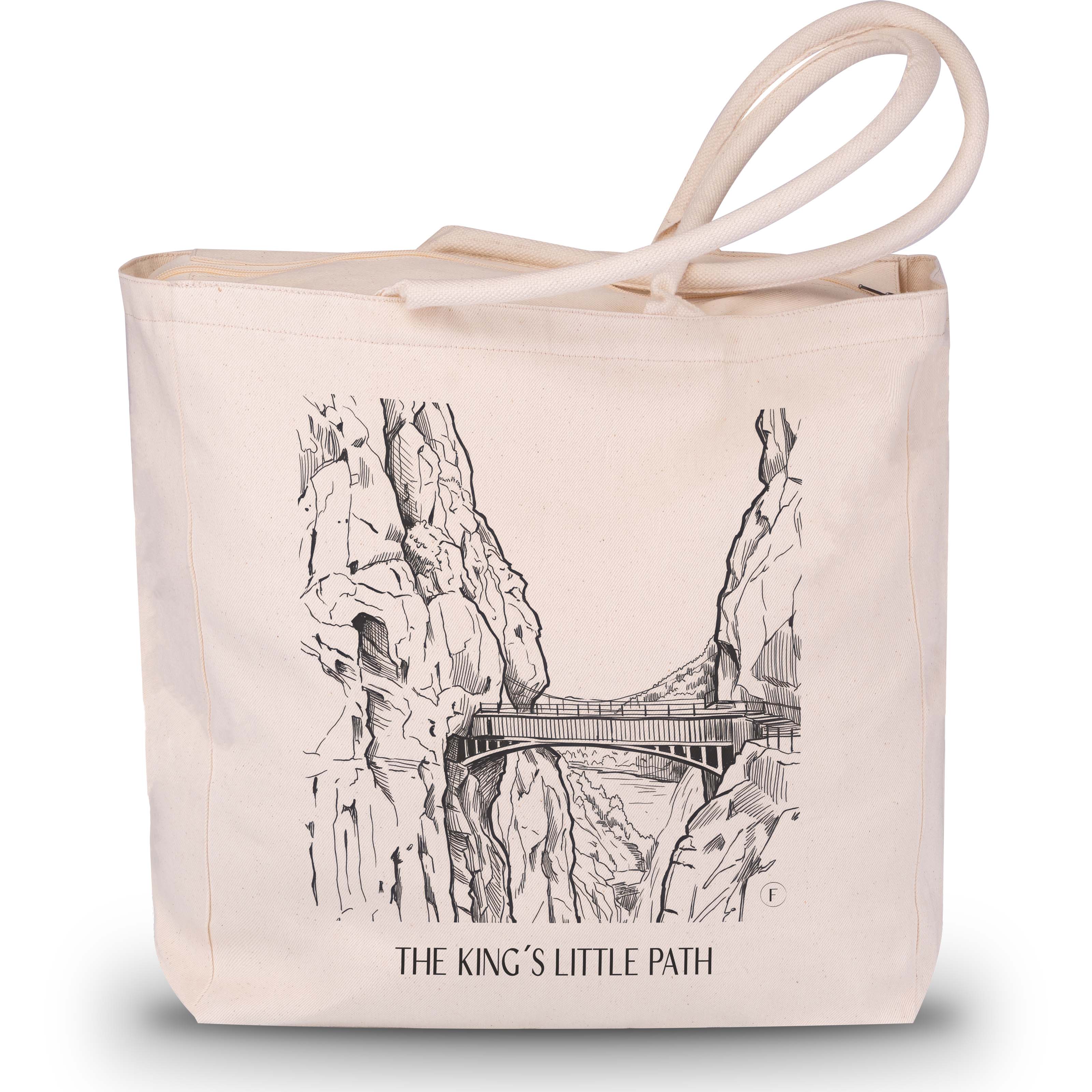 Caminito del Rey Shopping Tasche - Spanien - Spanien Tote Bag - Einkaufstasche im Skizze Stil - favplace
