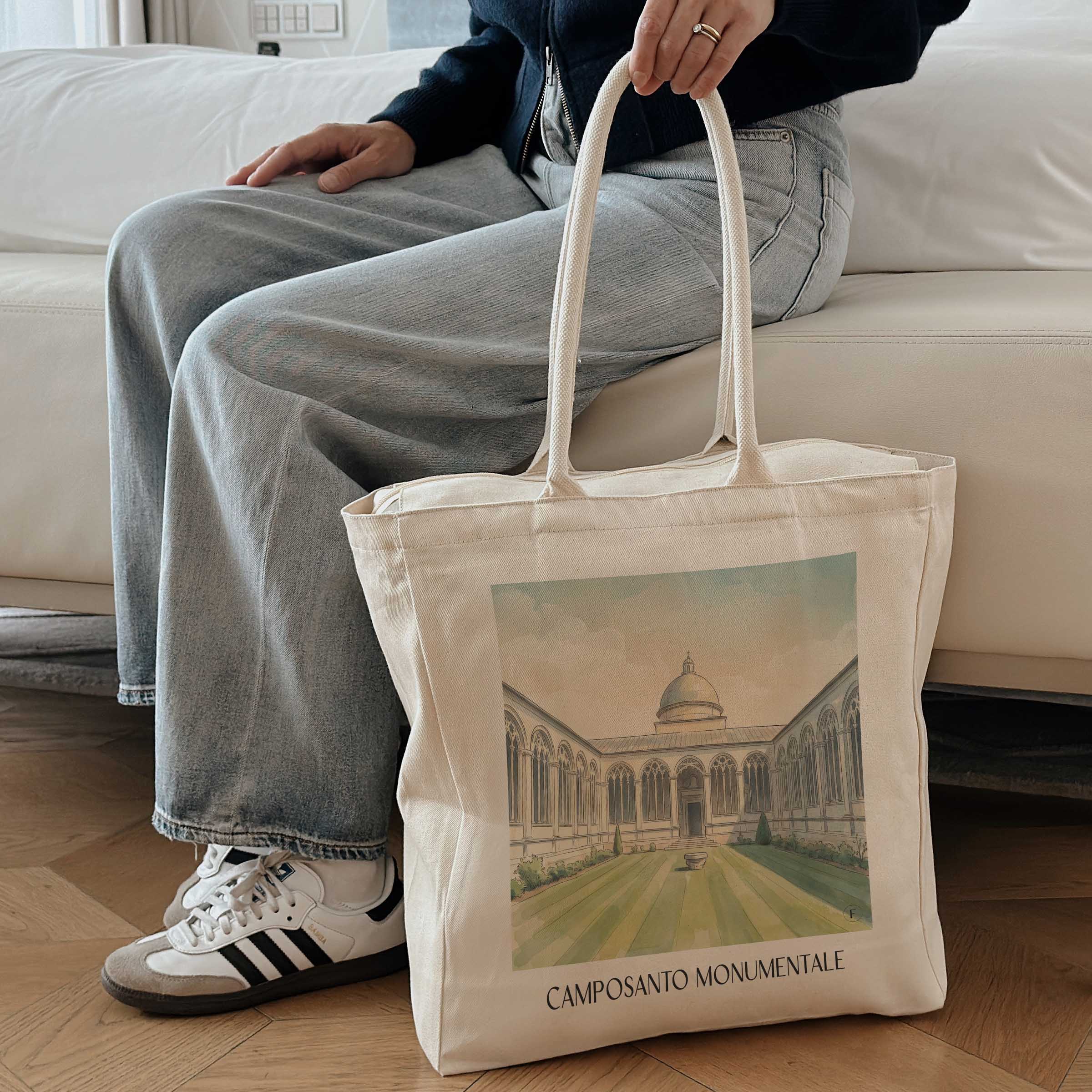camposanto-monumentale-pisa-italien-einkaufstasche-aquarell