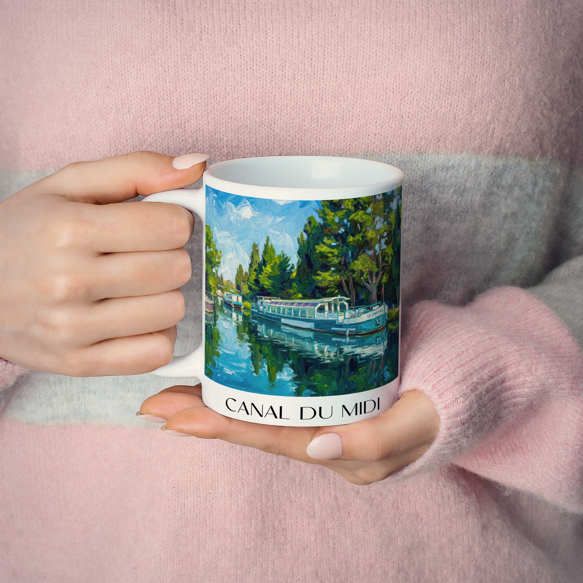 canal-du-midi-okzitanien-frankreich-kaffeebecher-oil-painting-oelgemaelde