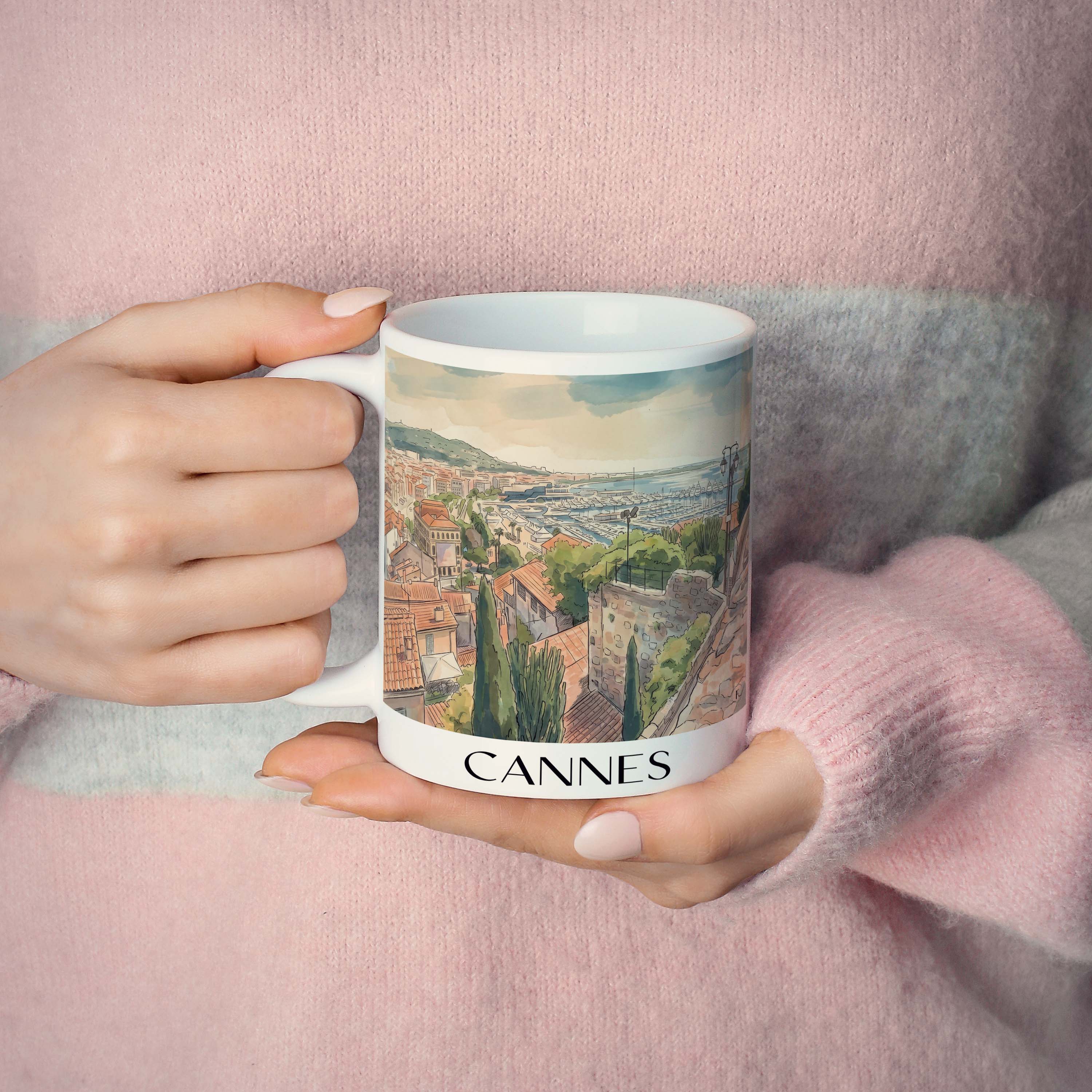 cannes-frankreich-kaffeebecher-aquarell
