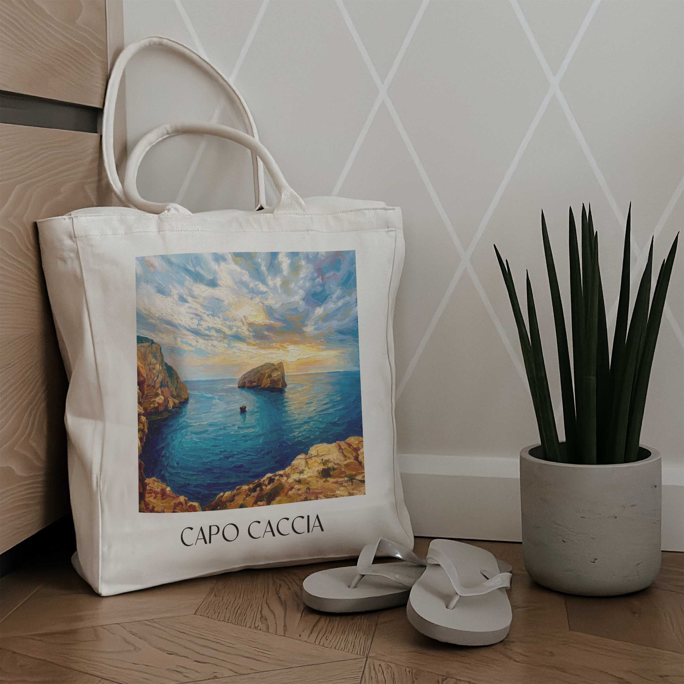 capo-caccia-sardinien-italien-einkaufstasche-oil-painting-oelgemaelde