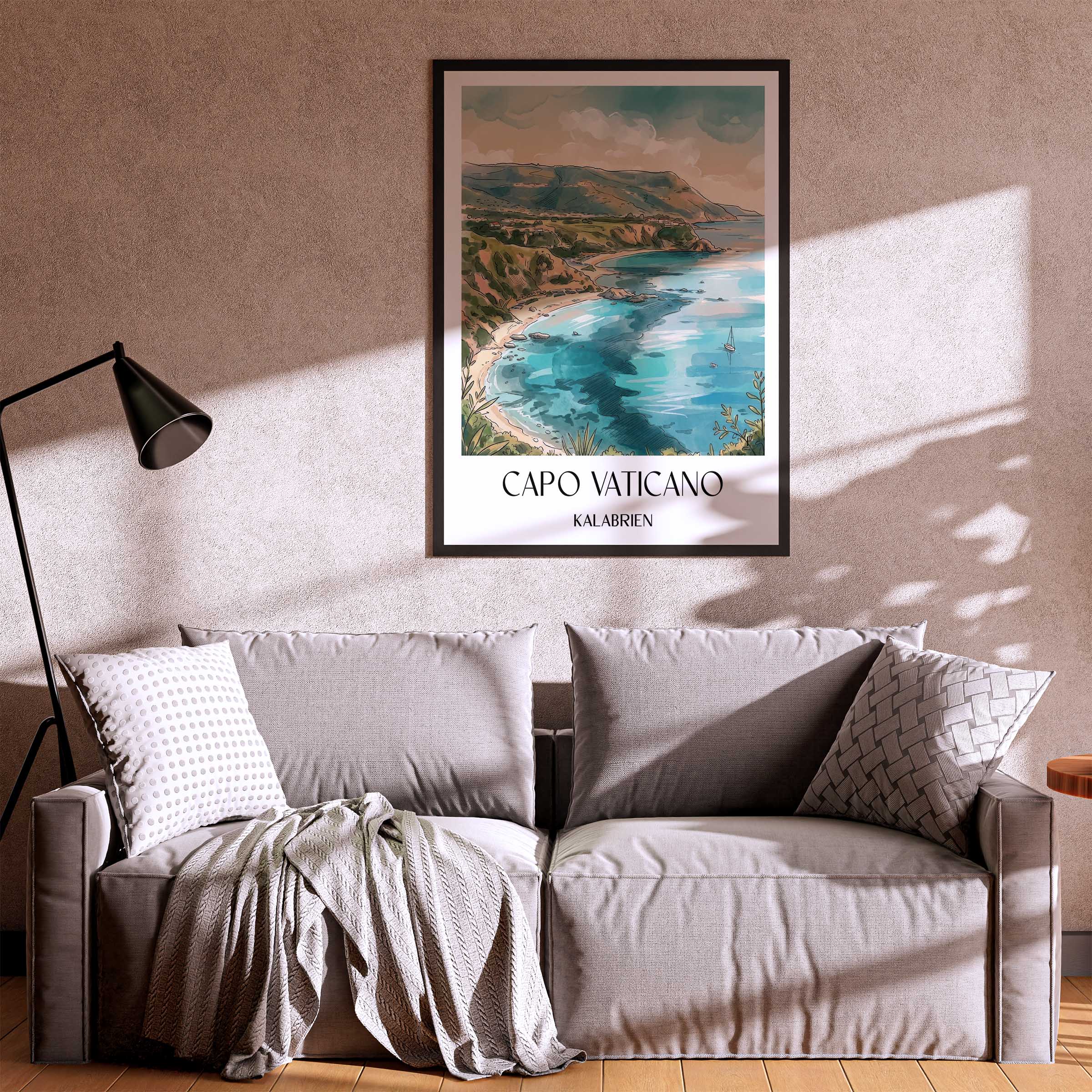 capo-vaticano-kalabrien-italien-poster-aquarell