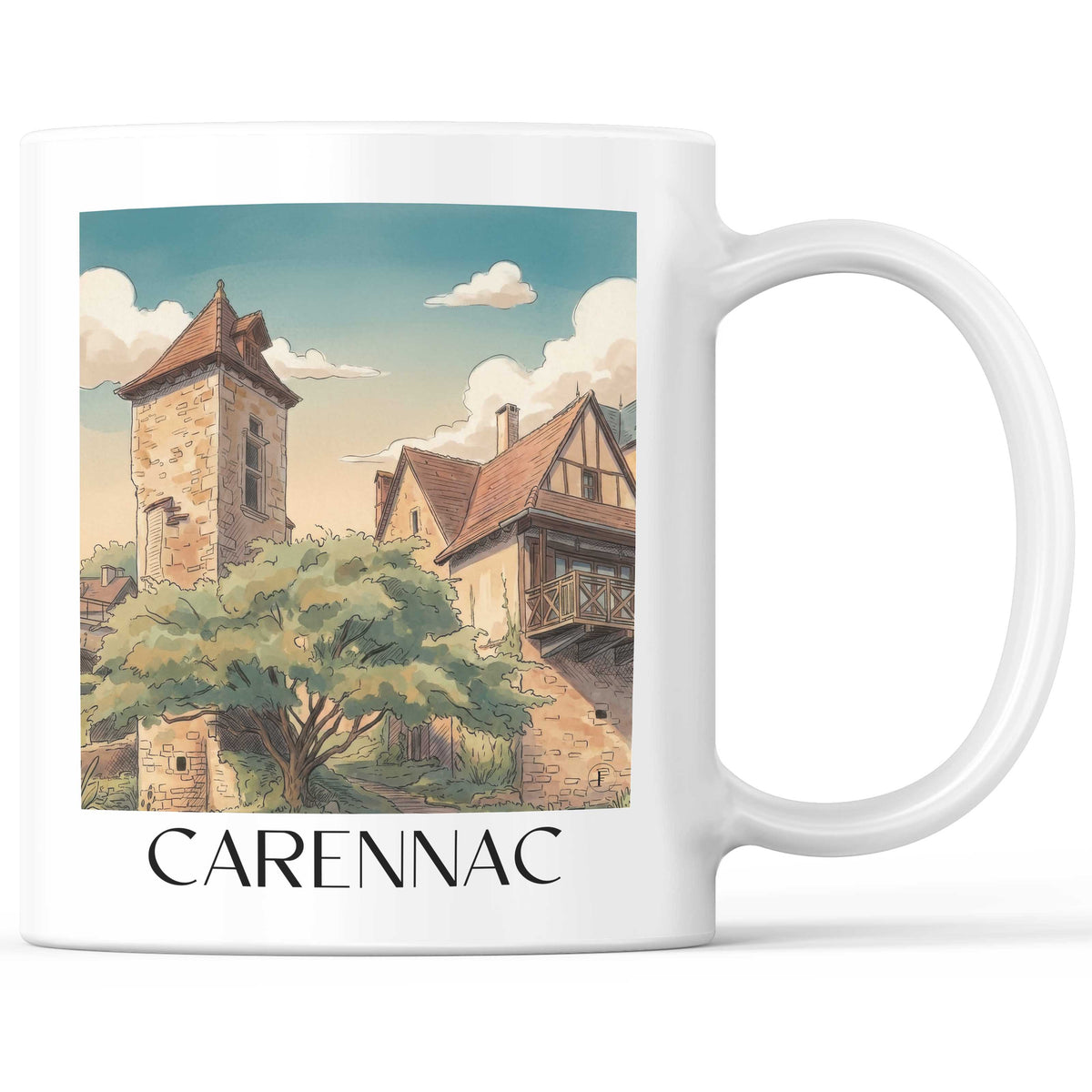 carennac-vallée-de-la-dordogne-frankreich-kaffeebecher-aquarell