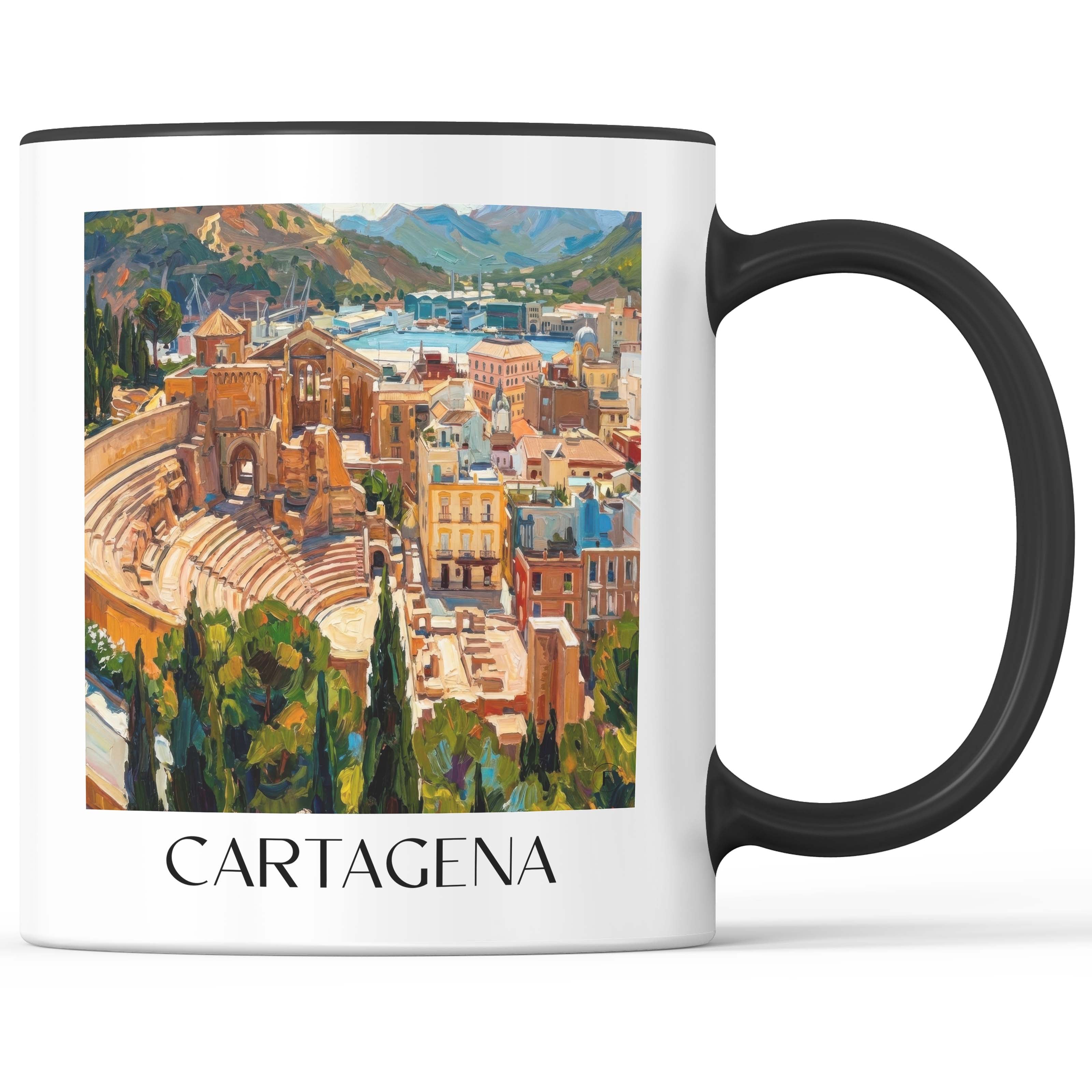 cartagena-spanien-spanien-kaffeebecher-oil-painting-oelgemaelde