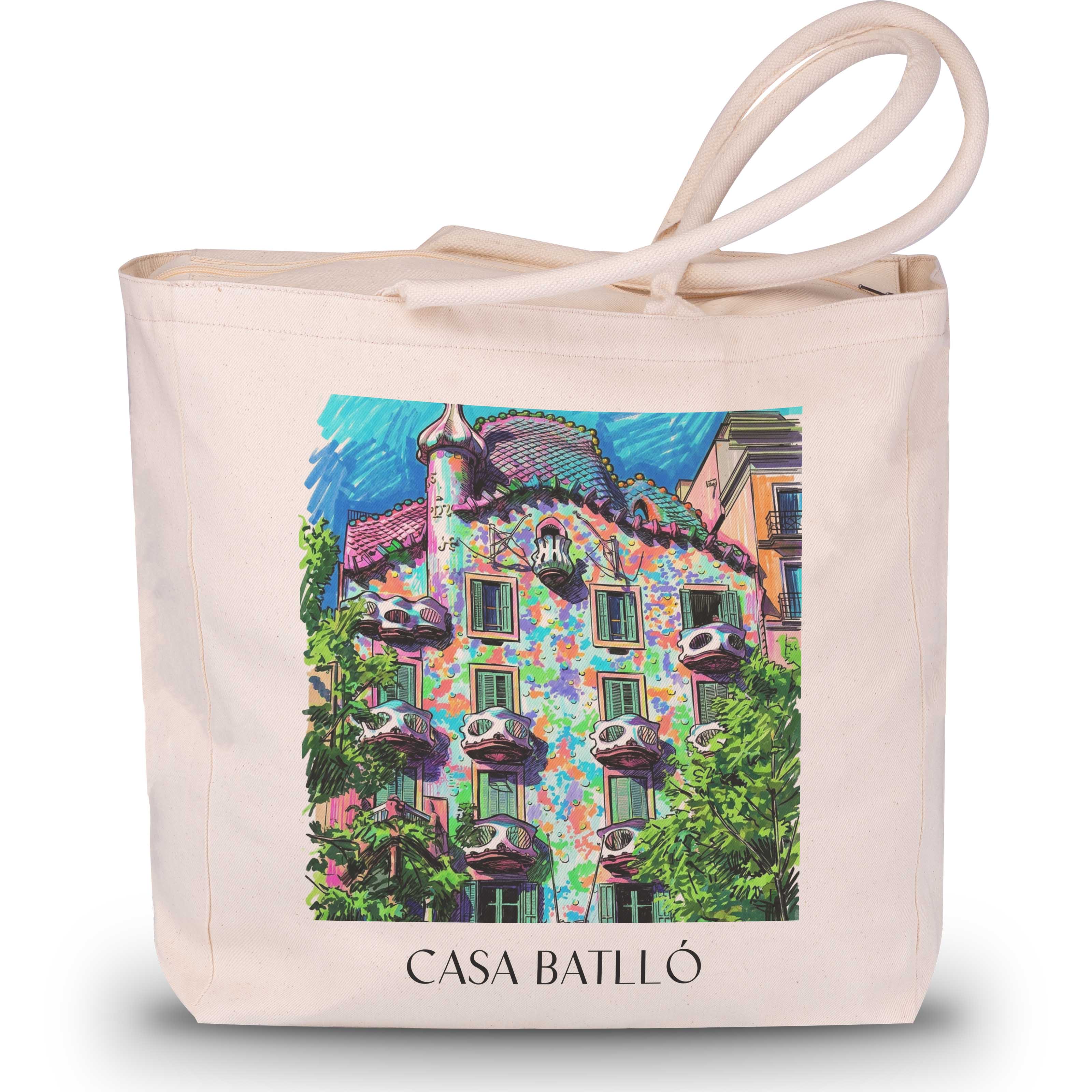 casa-batlló-barcelona-spanien-einkaufstasche-graffiti