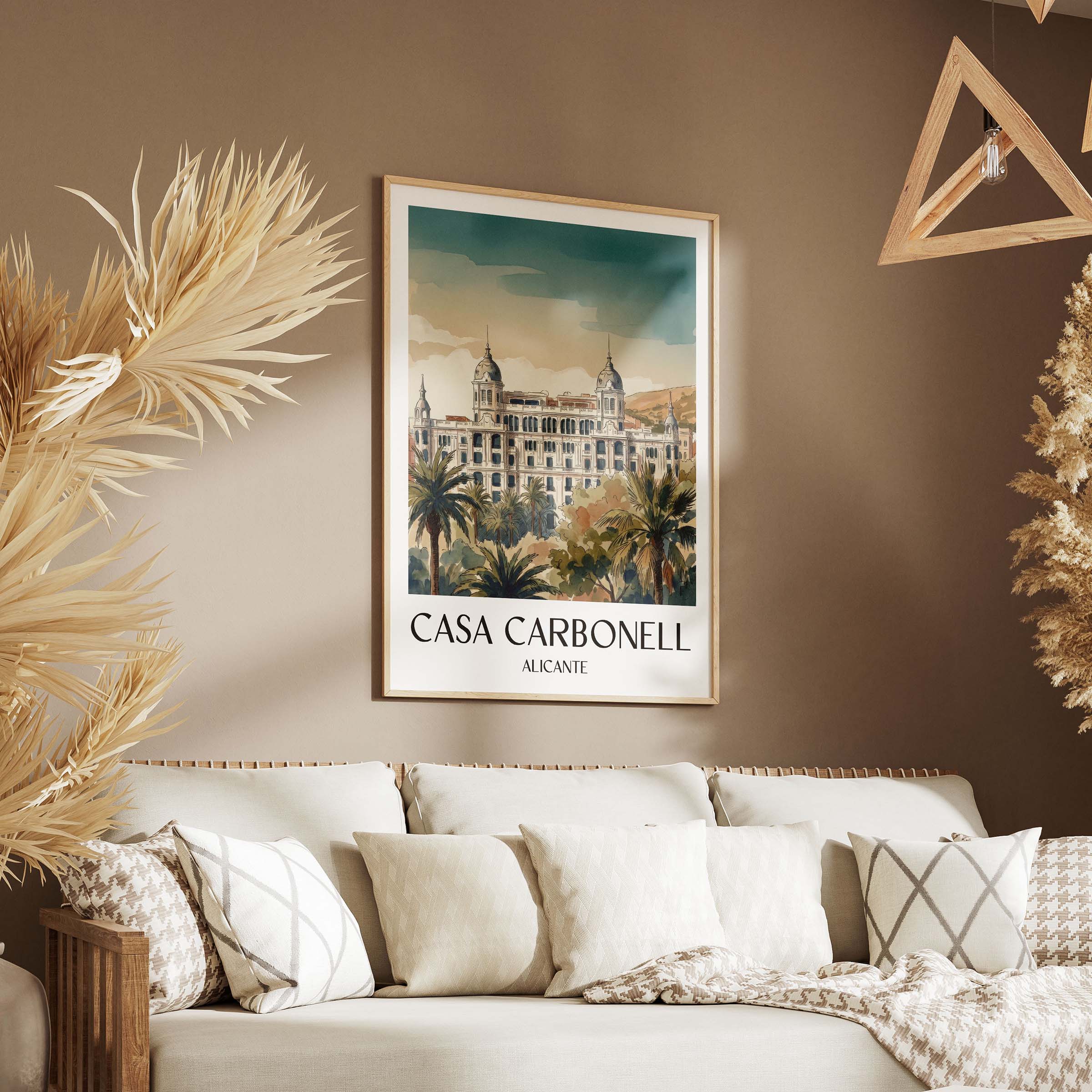 casa-carbonell-alicante-spanien-poster-aquarell