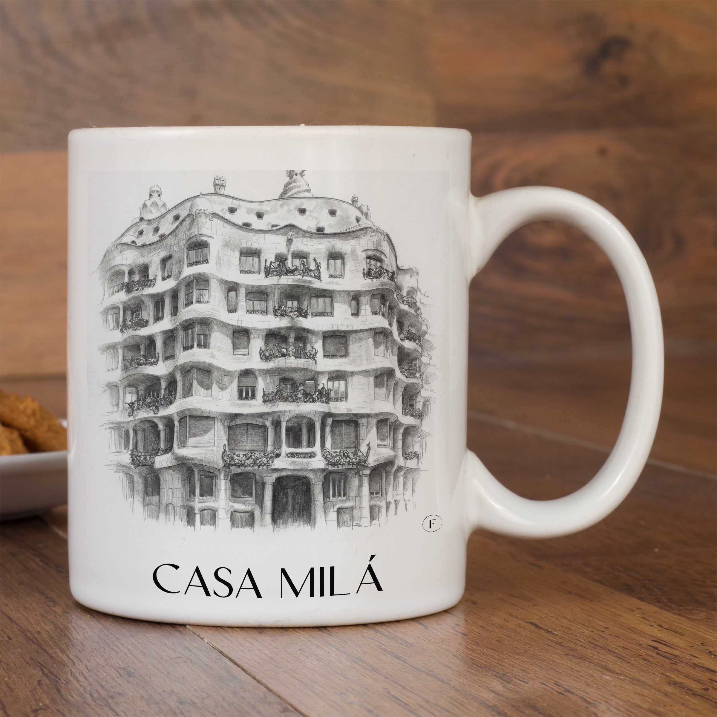casa-milá-barcelona-spanien-kaffeebecher-bleistift-zeichnung-drawing