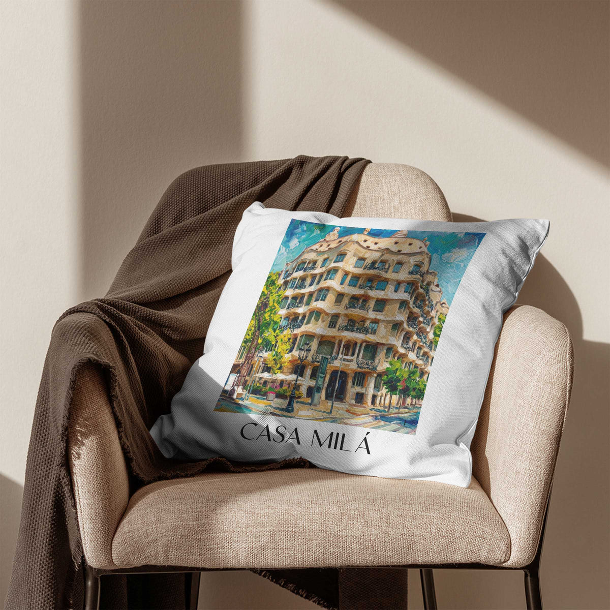casa-milá-barcelona-spanien-kissenbezug-oil-painting-oelgemaelde