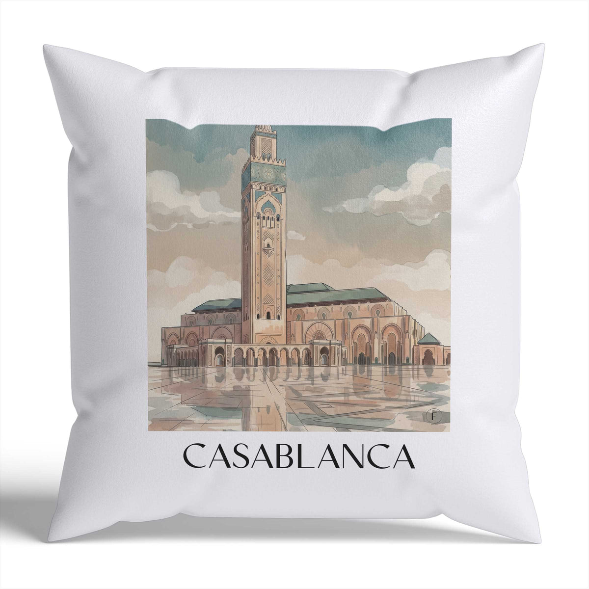 casablanca-marokko-marokko-kissenbezug-aquarell