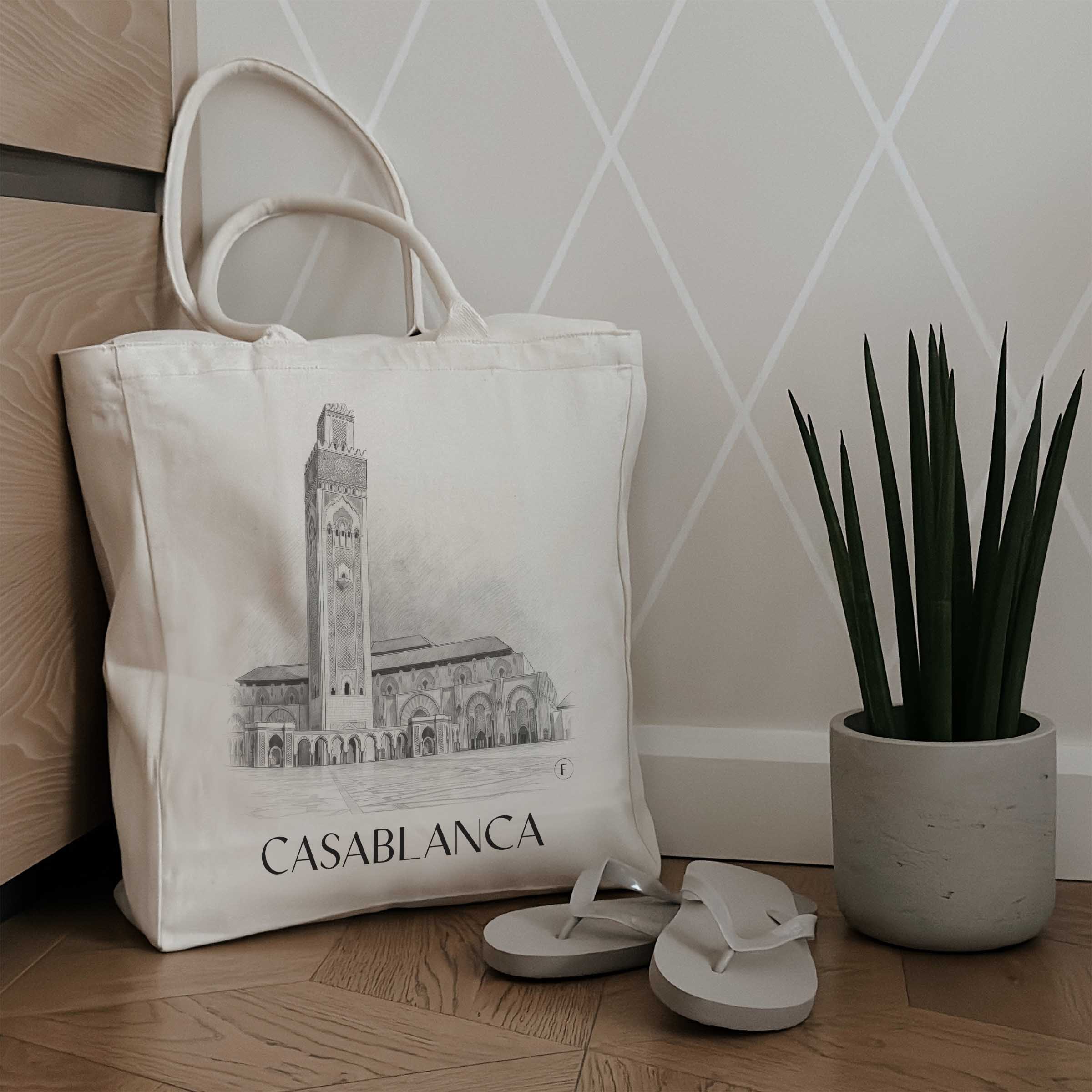 casablanca-marokko-einkaufstasche-bleistift-zeichnung-drawing