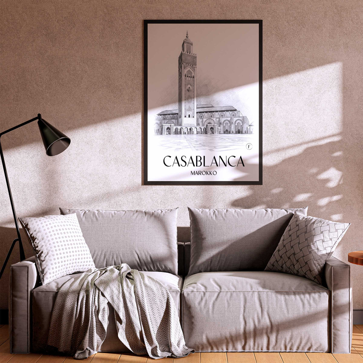 casablanca-marokko-poster-bleistift-zeichnung-drawing