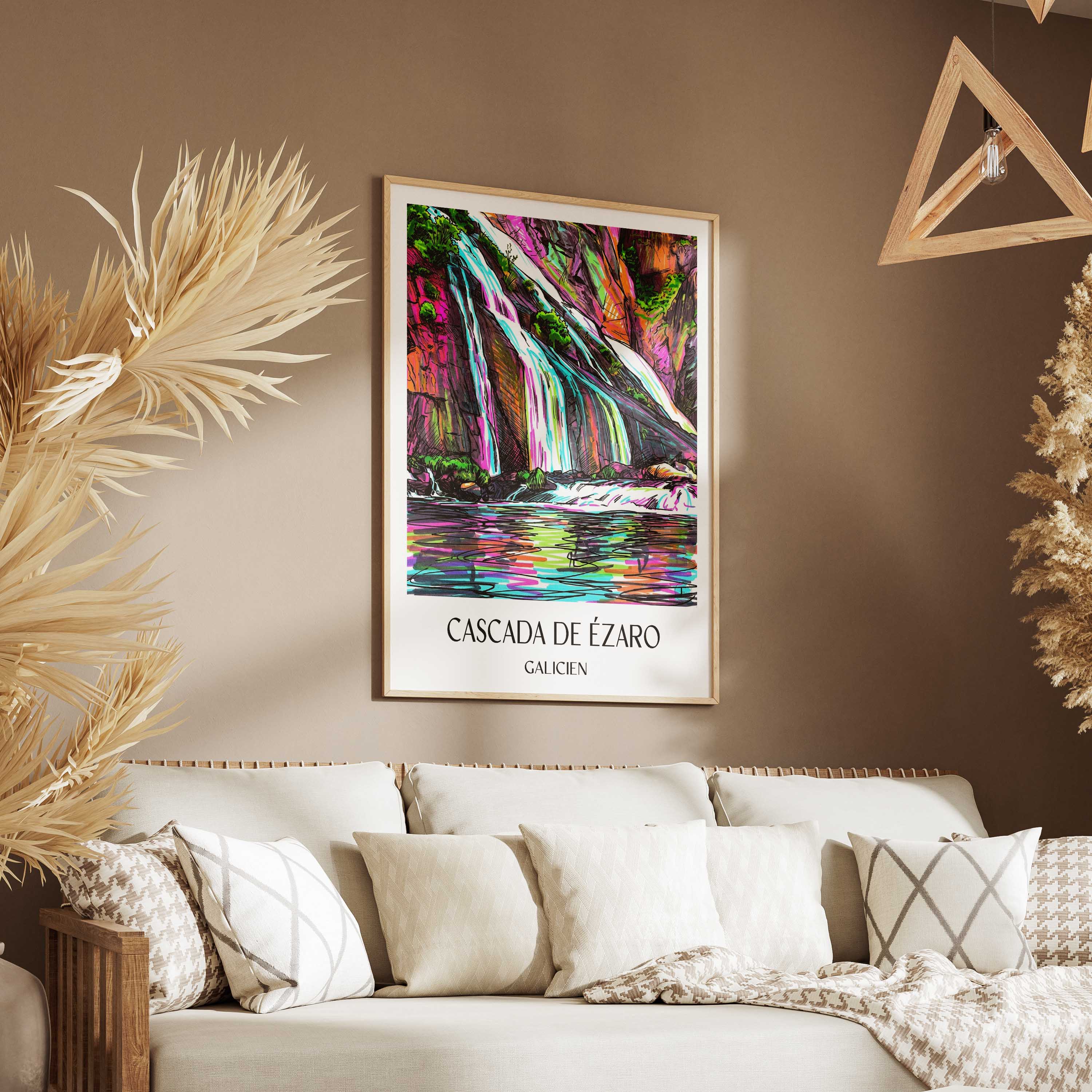 cascada-de-ézaro-galicien-spanien-poster-graffiti