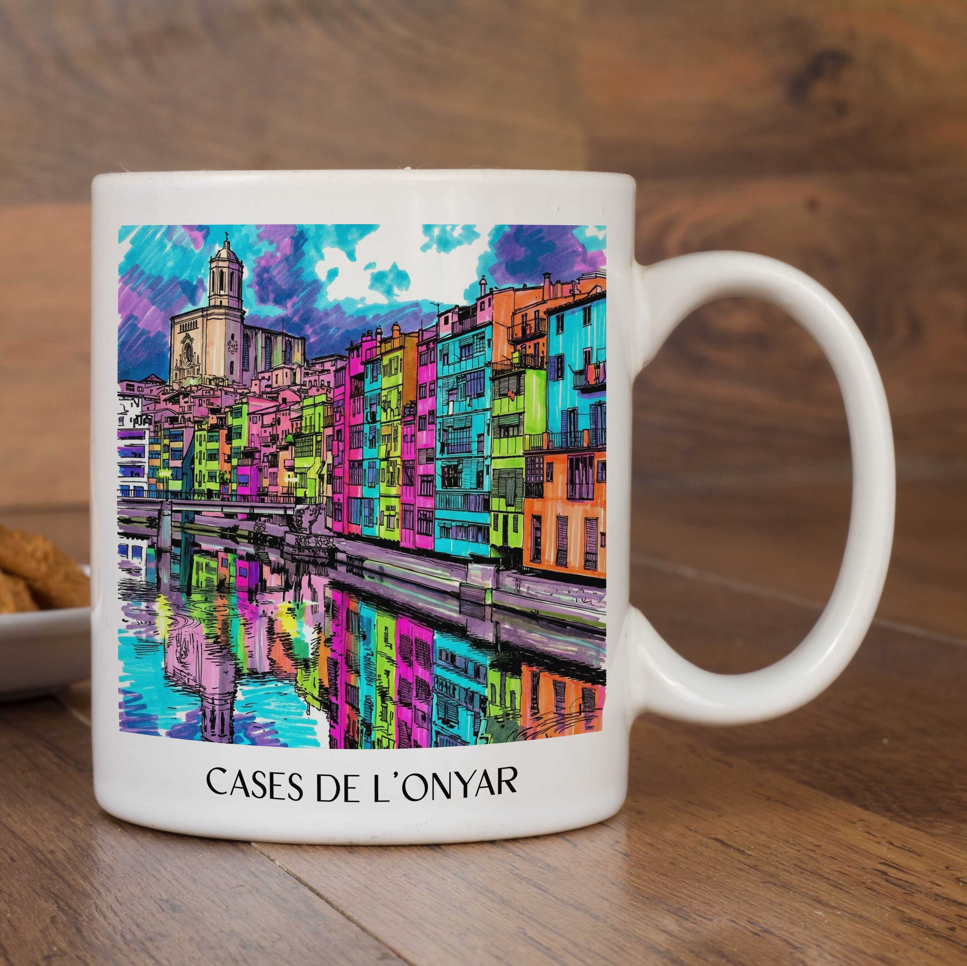 cases-de-l'onyar-girona-spanien-kaffeebecher-graffiti