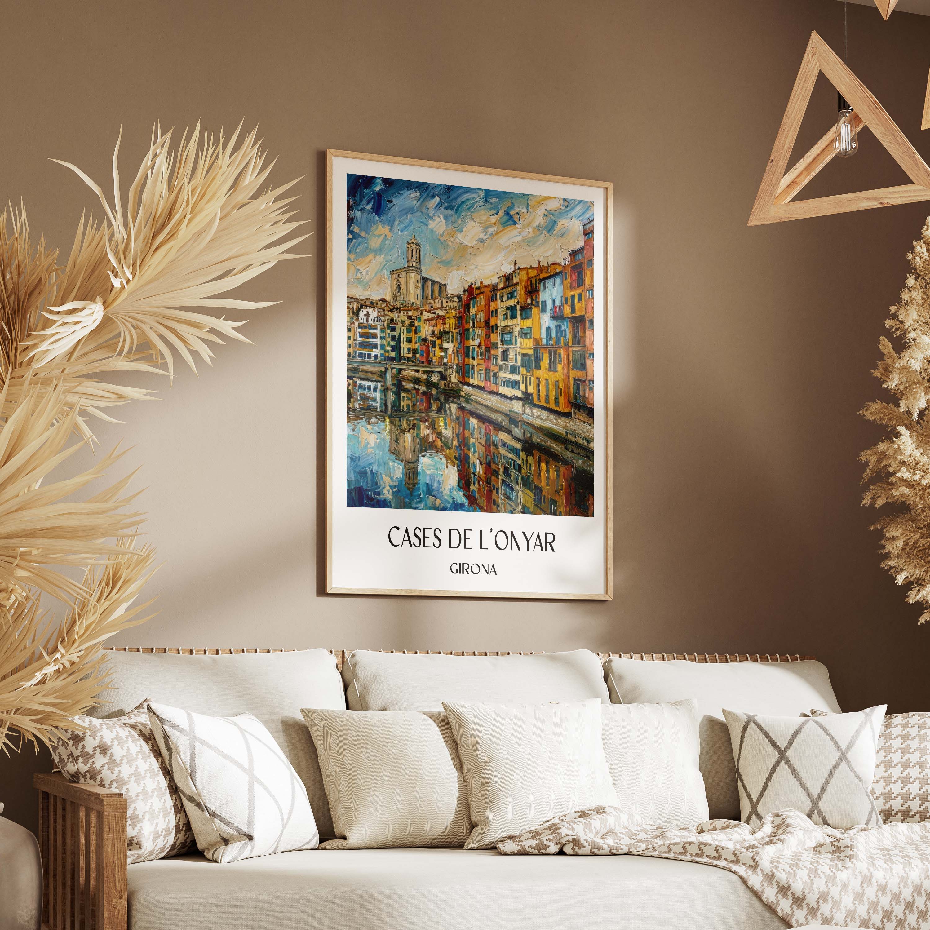 cases-de-l'onyar-girona-spanien-poster-oil-painting-oelgemaelde