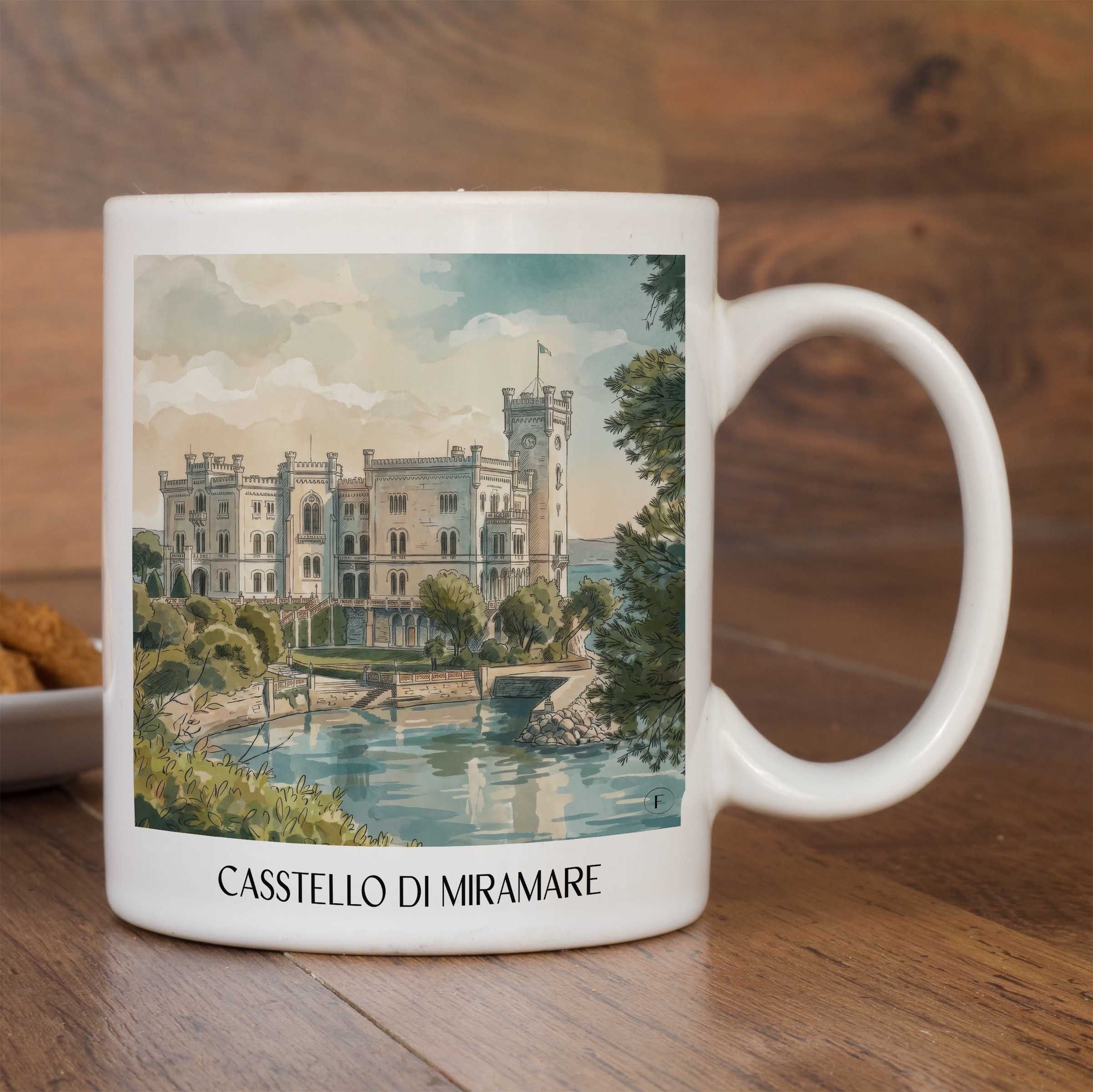 casstello-di-miramare-triest-italien-kaffeebecher-aquarell